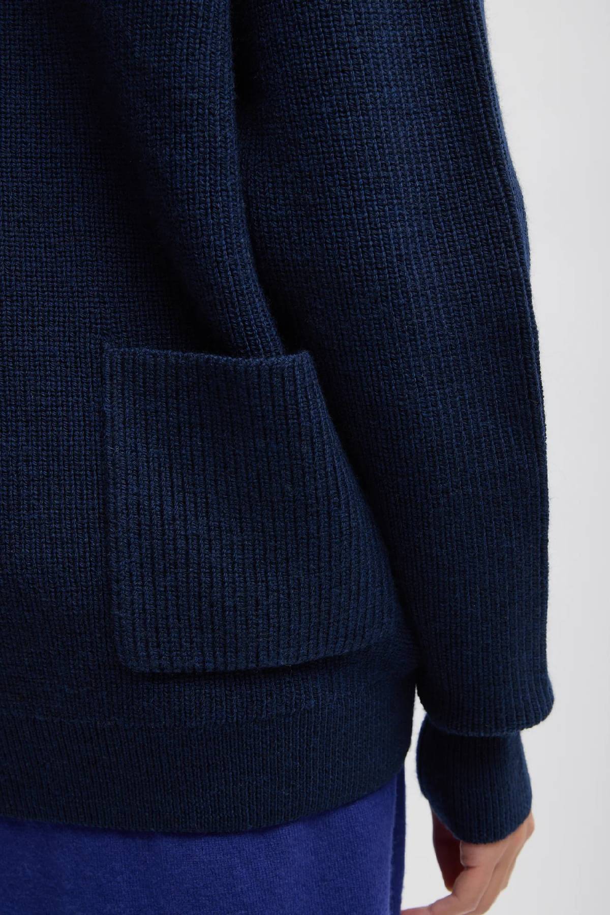 Tibi Cardigan Stitch V-Neck Easy Pullover