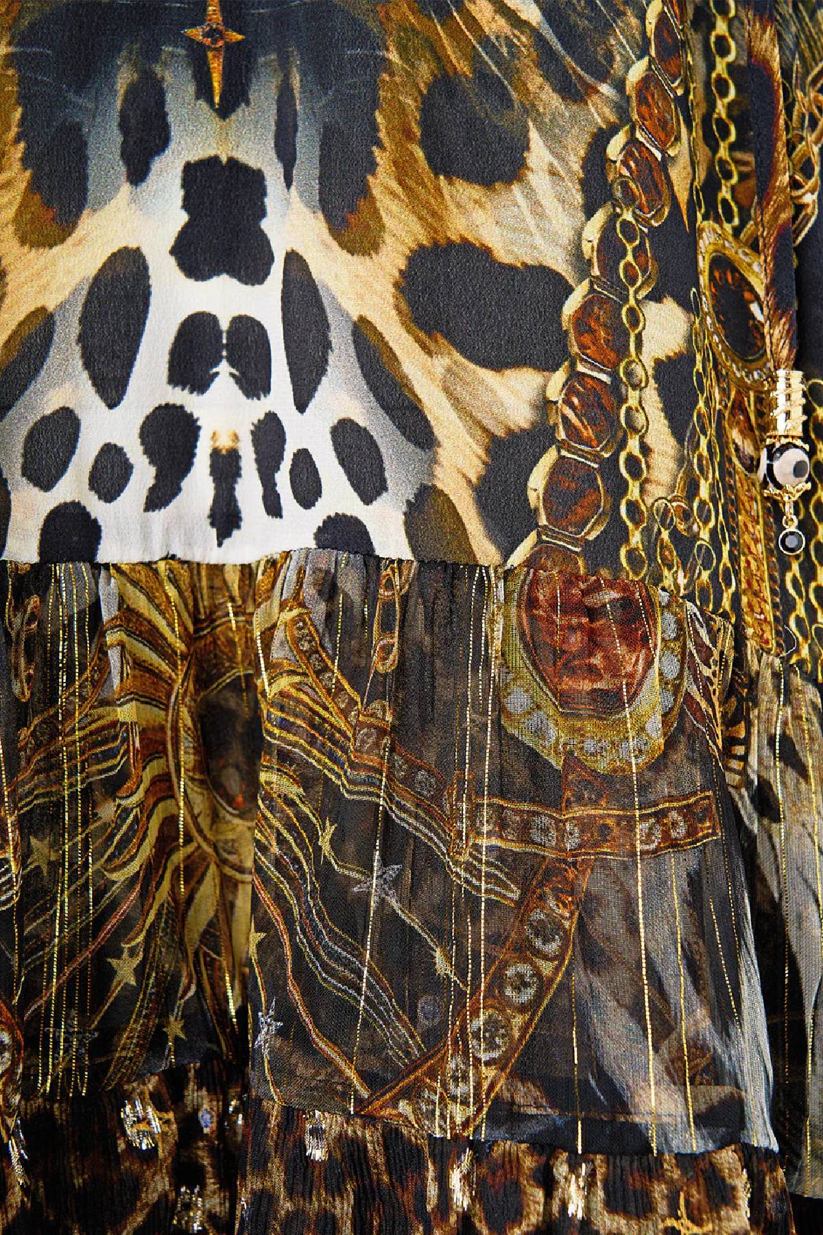 Camilla A-Line Gathered Panel Dress