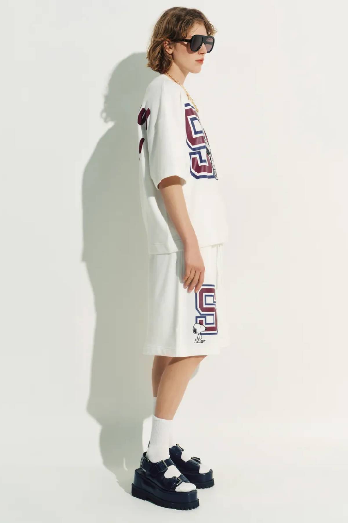 Essentiel Antwerp T-shirt With Peanuts Lucy Patch And Text Print