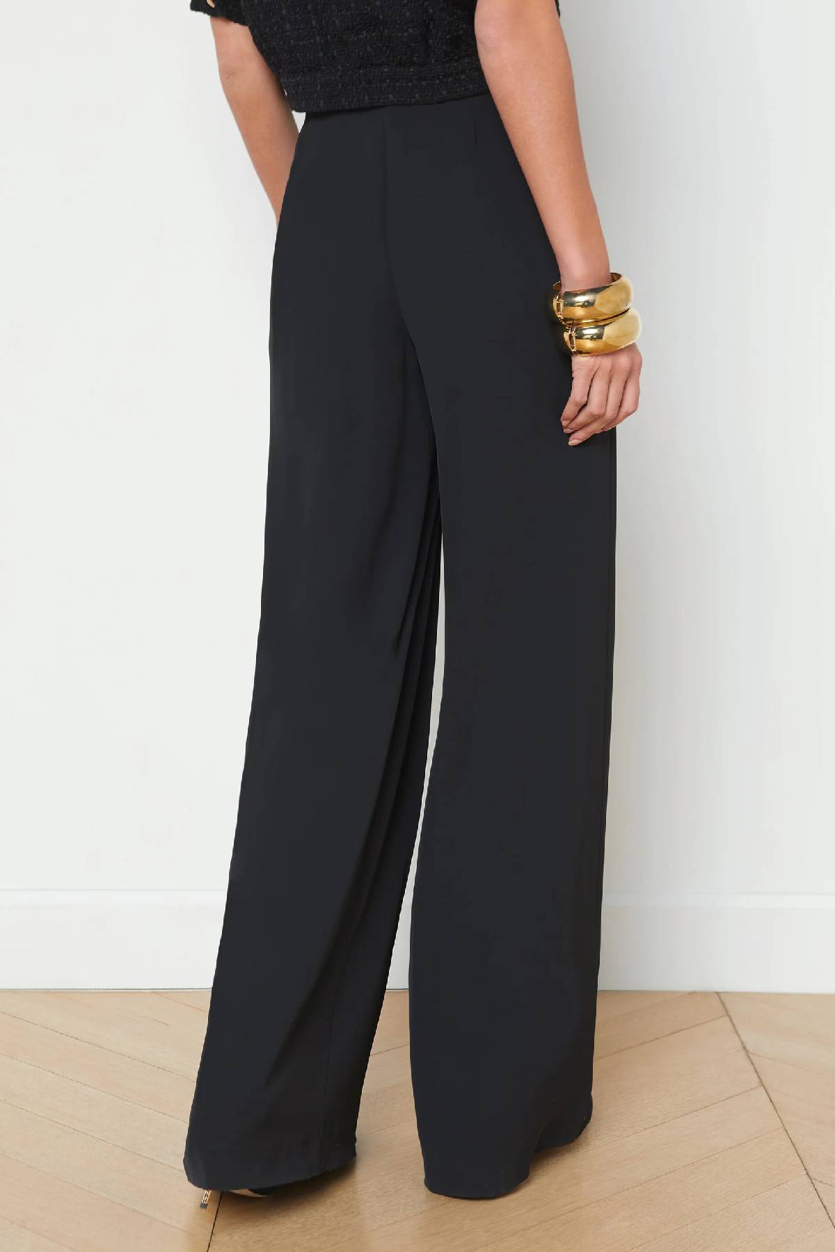 L’AGENCE Nova Pleated Wide-Leg Pant