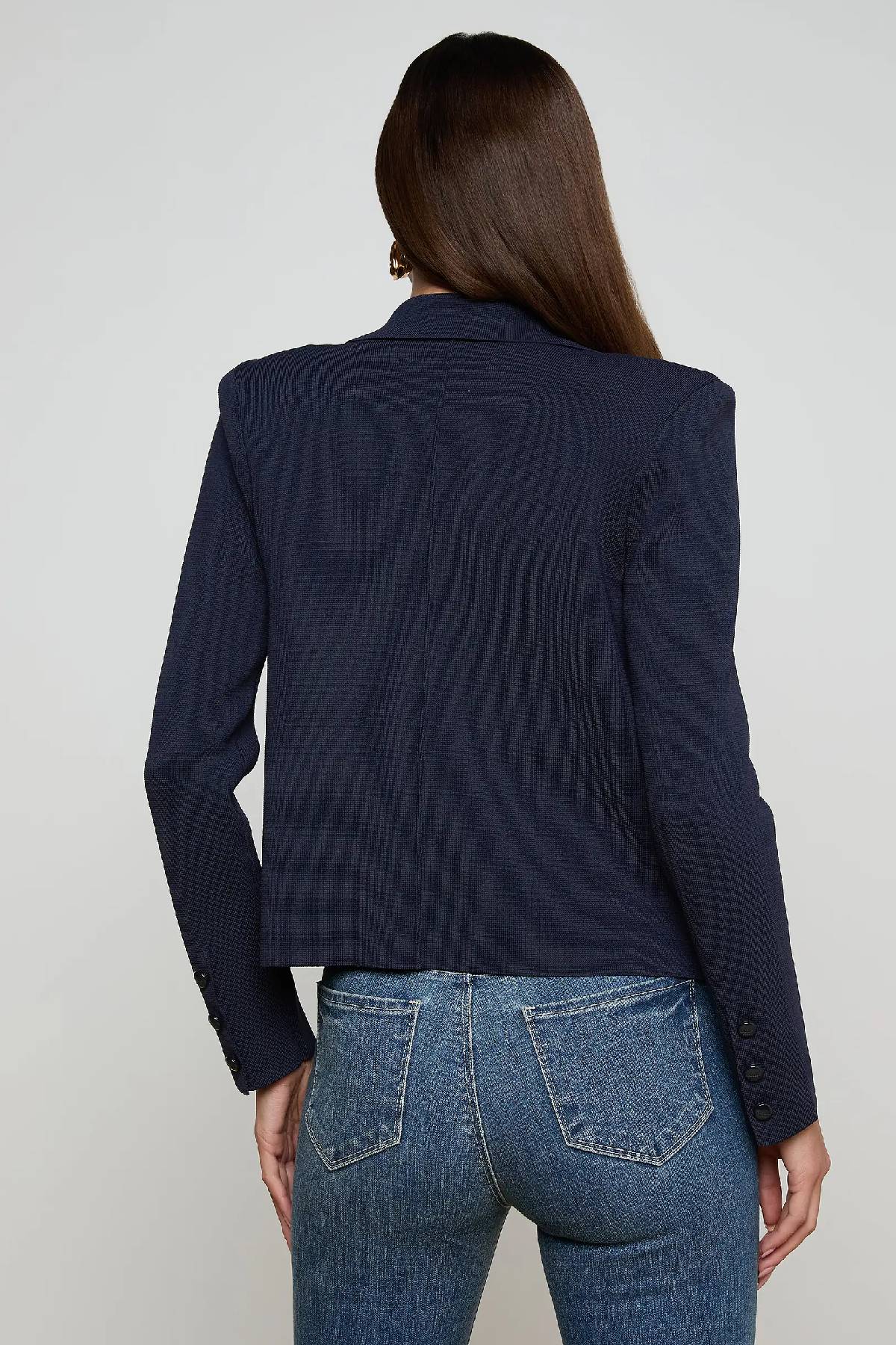 L’AGENCE Mercer Knit Blazer - Midnight