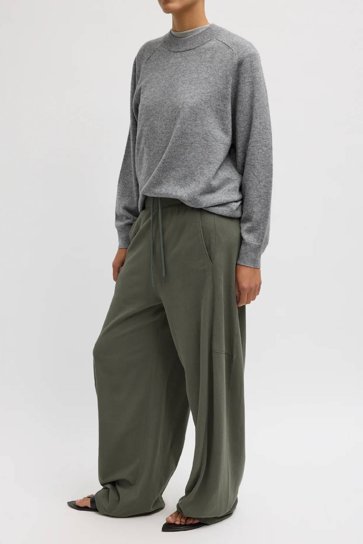 Tibi Light Weight Sweatshirting Winslow Pant