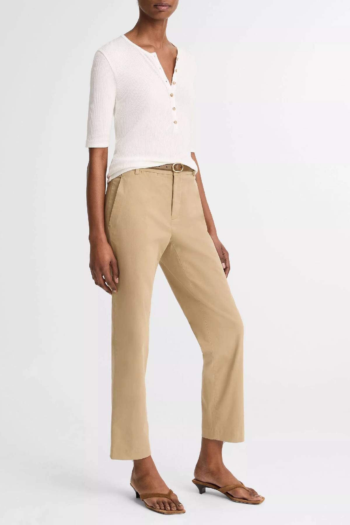 Vince Mid Rise Chino Pant - Desert