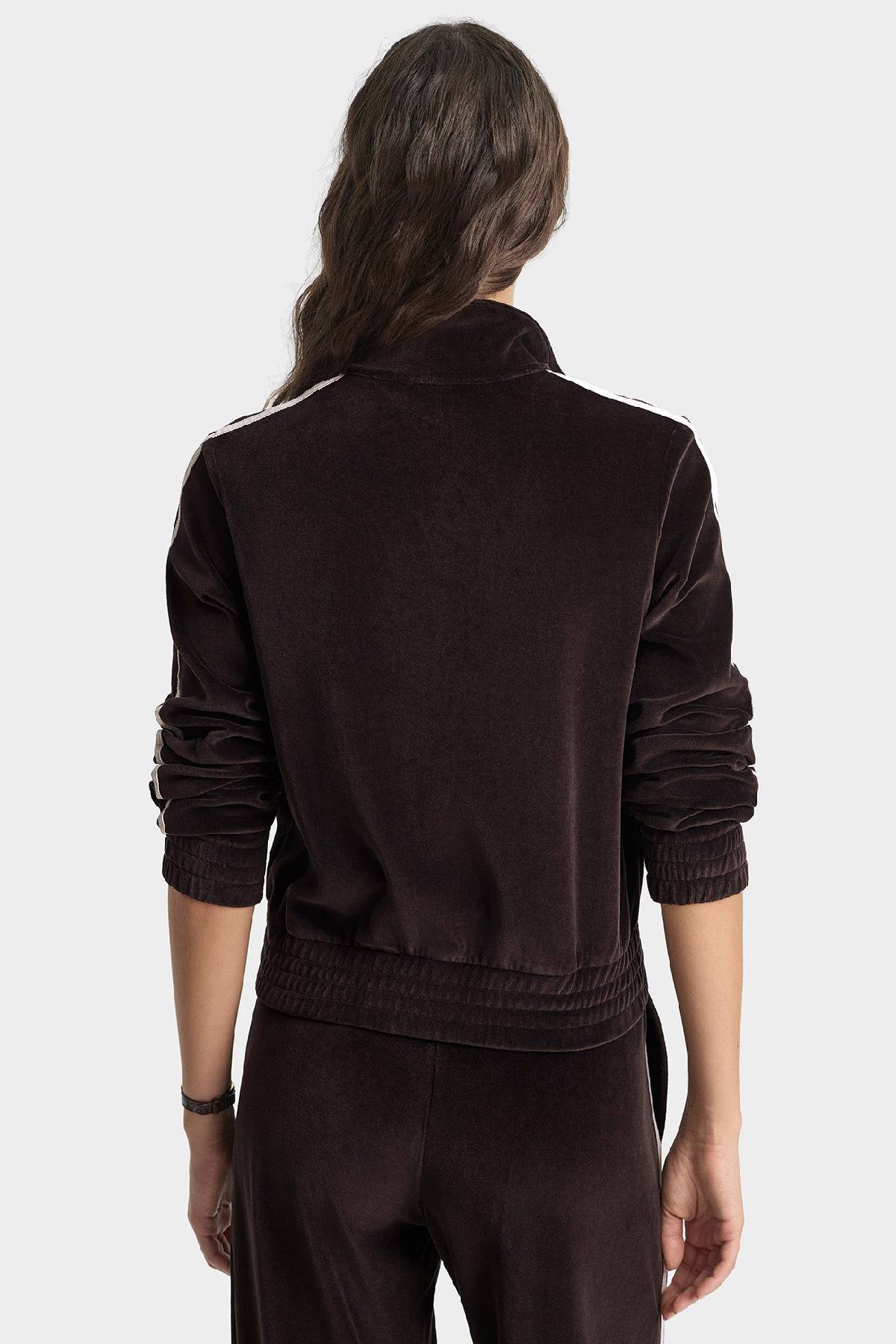 Sporty & Rich NY Crest Elio Velour Track Jacket