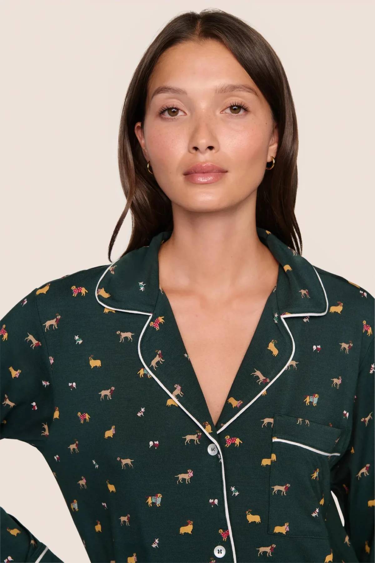 Eberjey Gisele Printed Long PJ Set