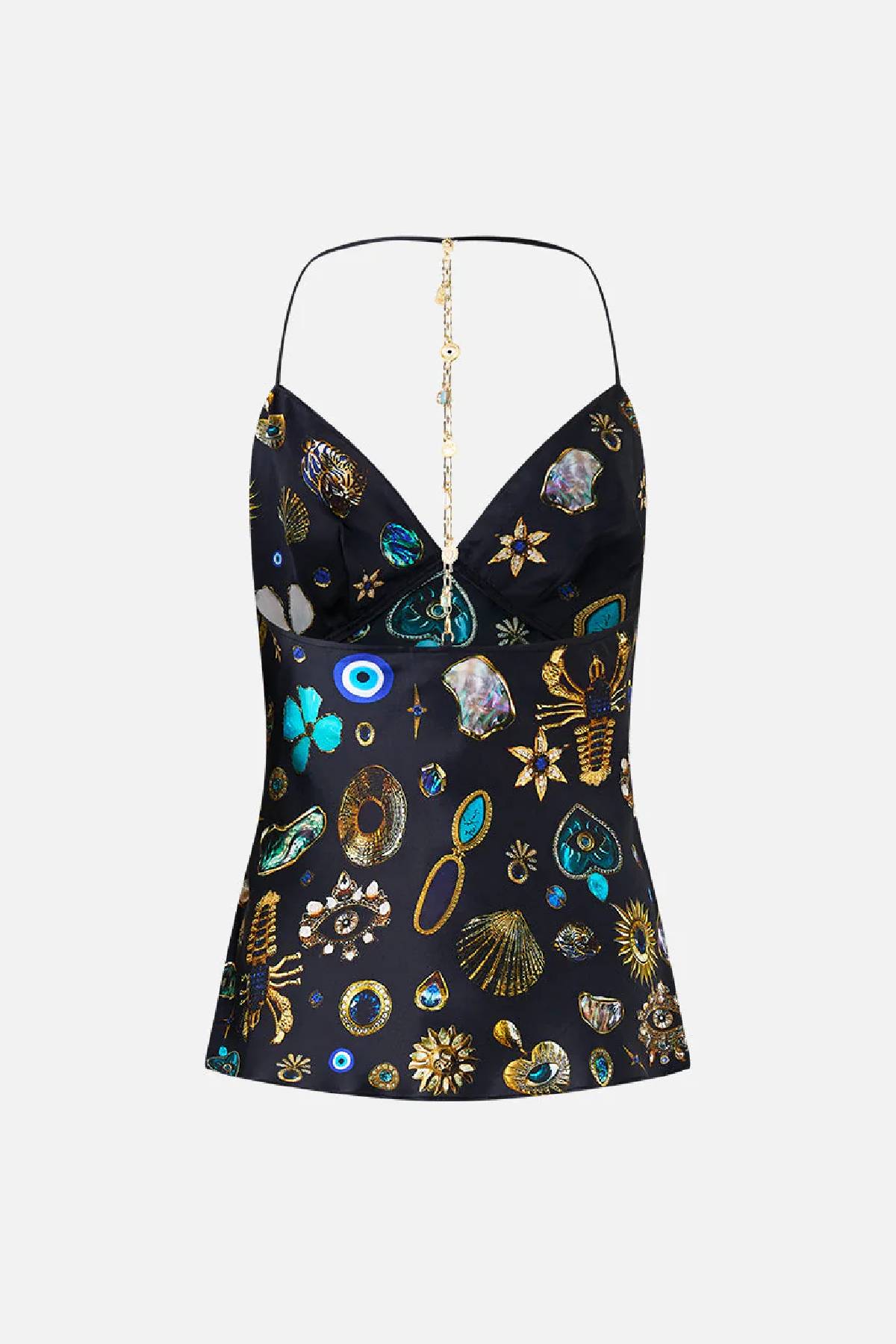 Camilla Chain Detail Bias Cami