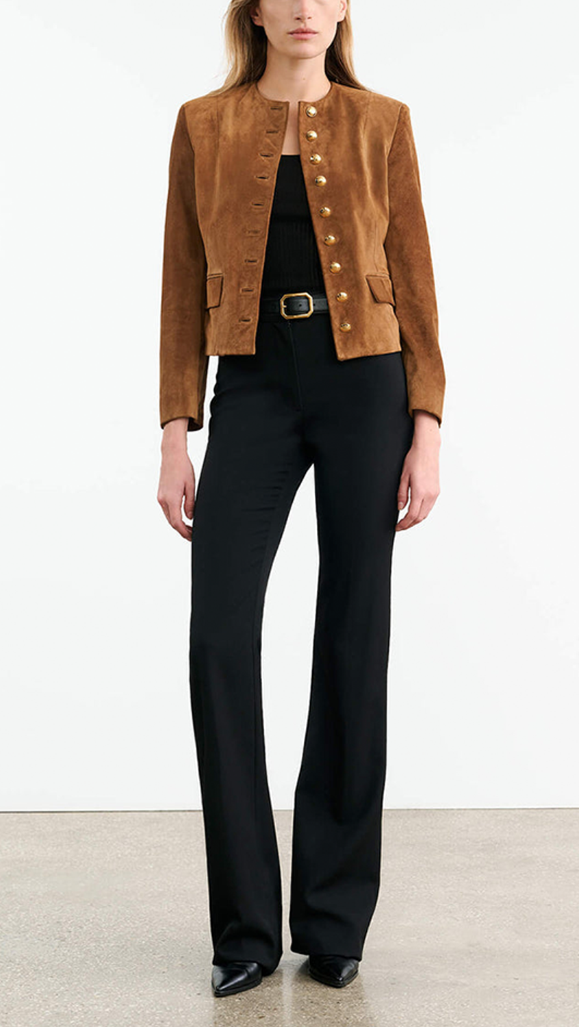 Nili Lotan Nanon Suede Jacket