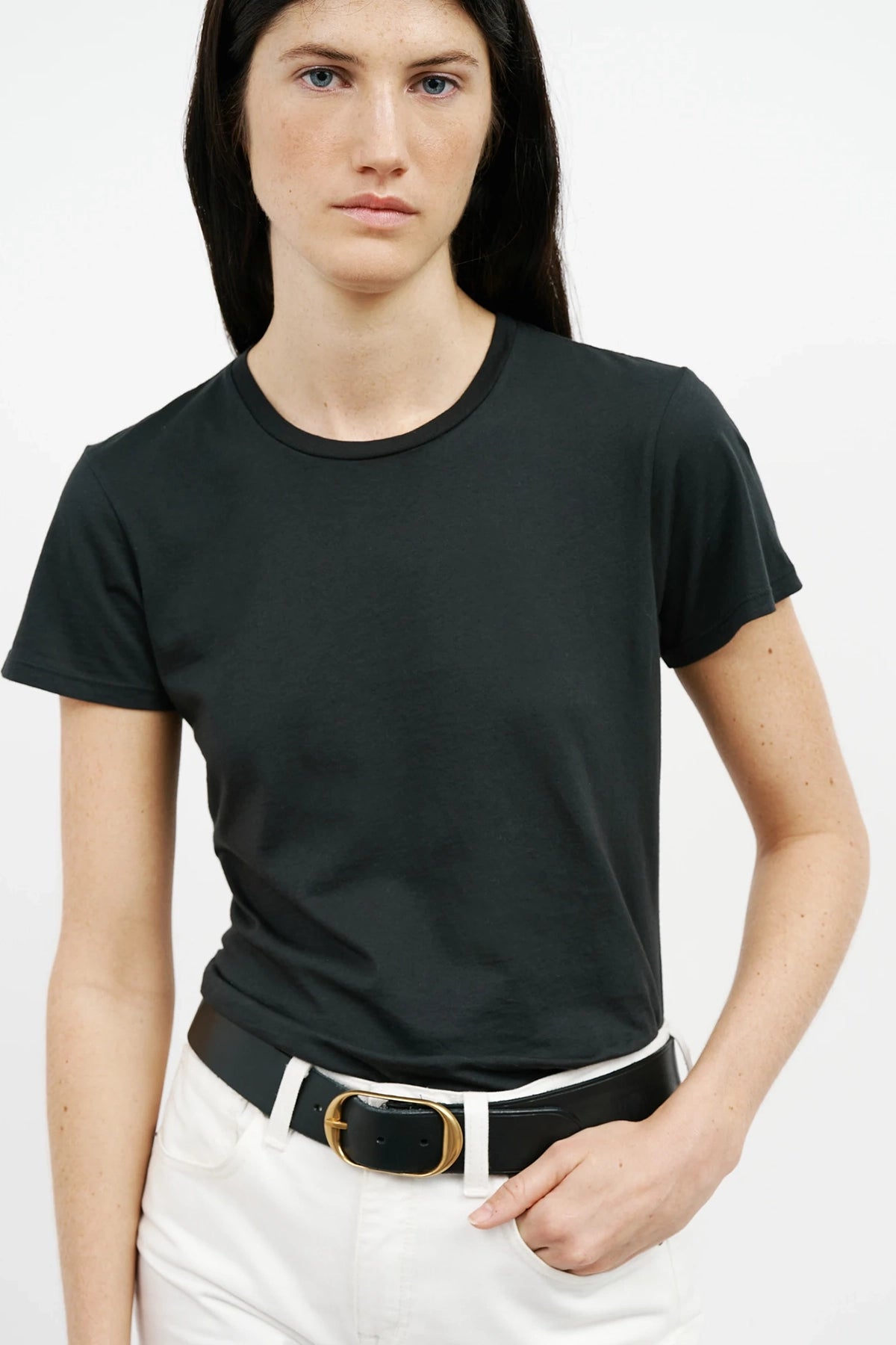 Camiseta de cuello redondo Lana de Nili Lotan