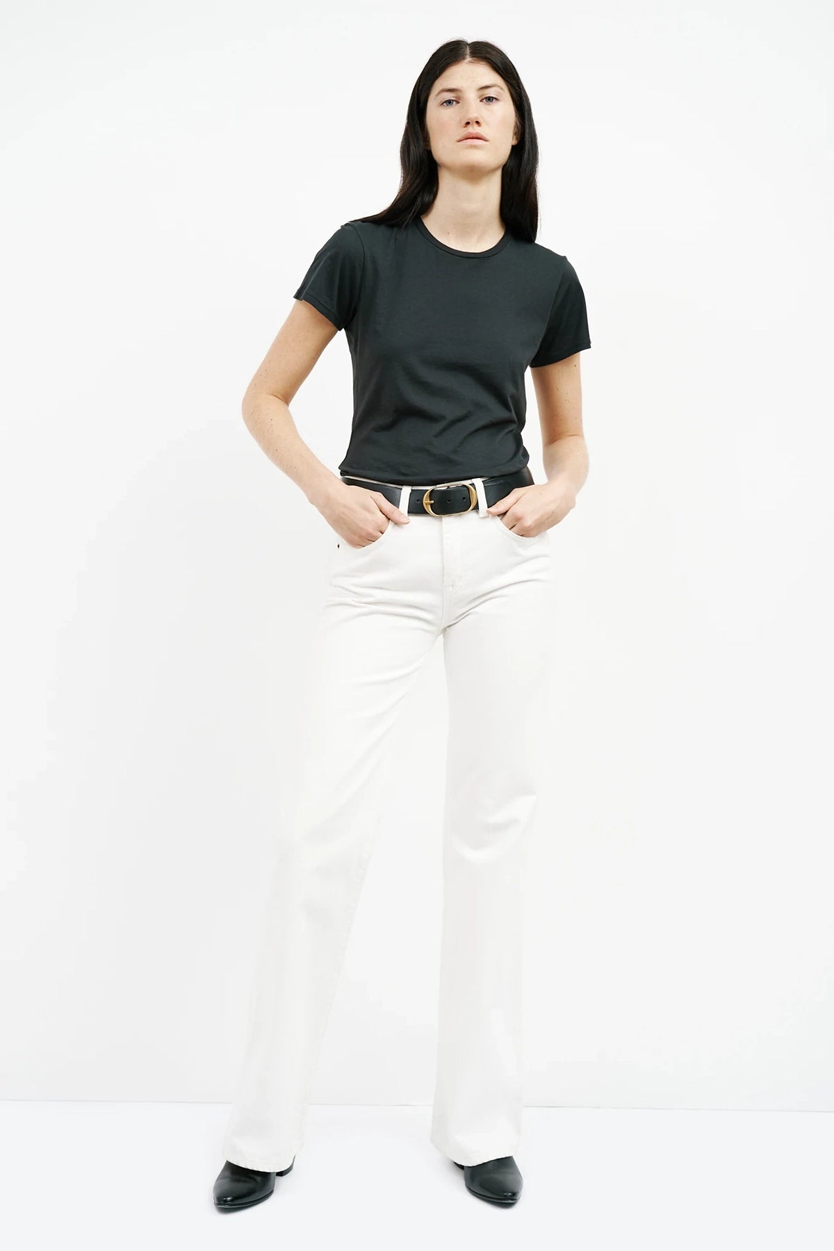 Camiseta de cuello redondo Lana de Nili Lotan