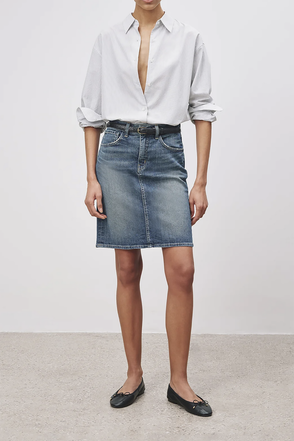Nili Lotan Micah Denim Skirt