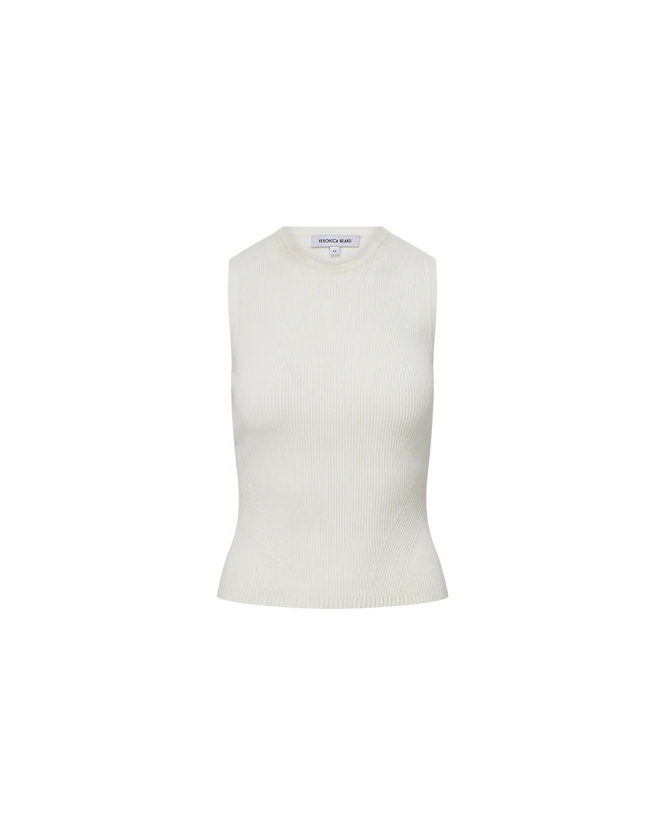 Veronica Beard Crewneck Sid Sleeveless Pullover