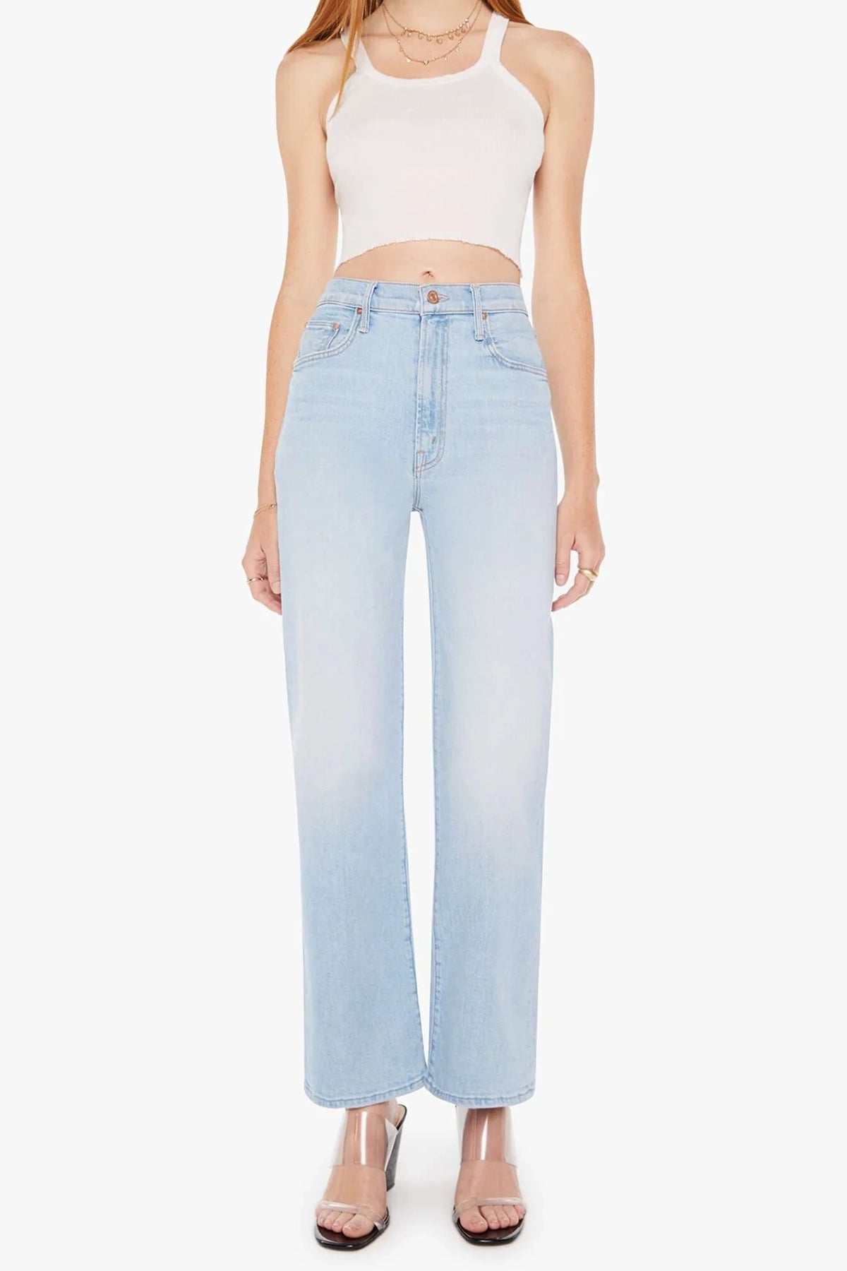 Mother The Rambler Zip Flood Jeans