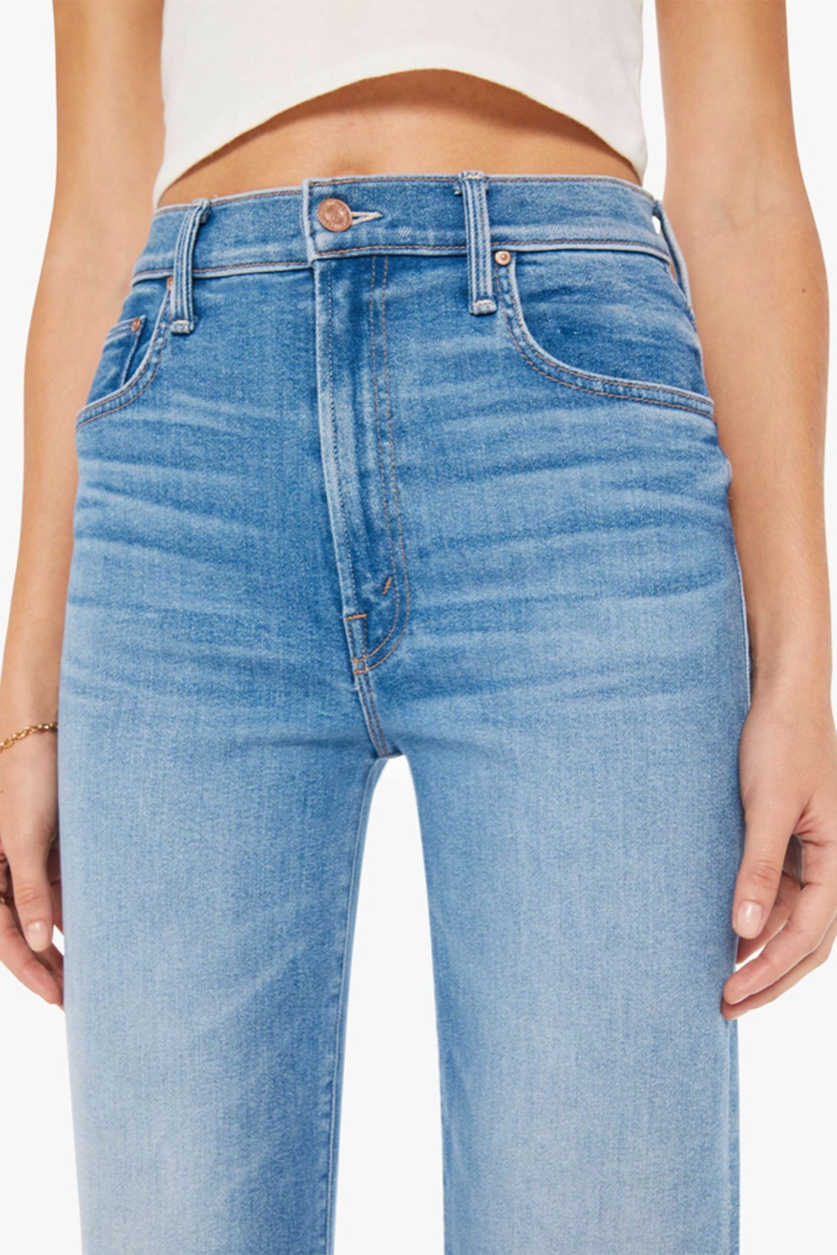 Mother The Rambler Zip Flood Jeans