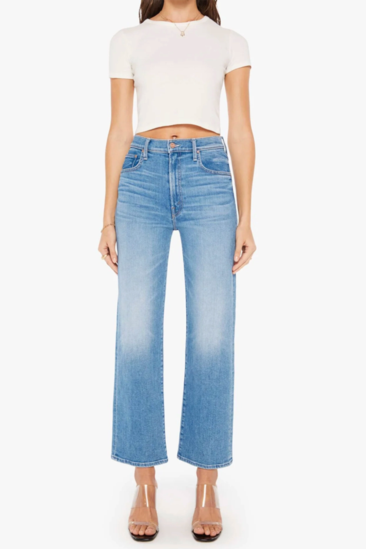 Vaqueros con cremallera y protección contra inundaciones Mother The Rambler