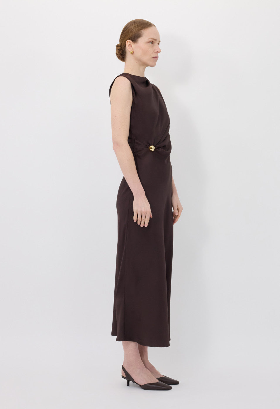 Loulou de Saison Roan Sleeveless Draped Dress