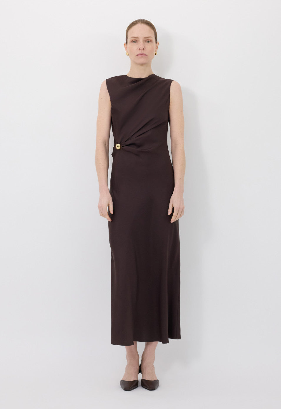 Loulou de Saison Roan Sleeveless Draped Dress
