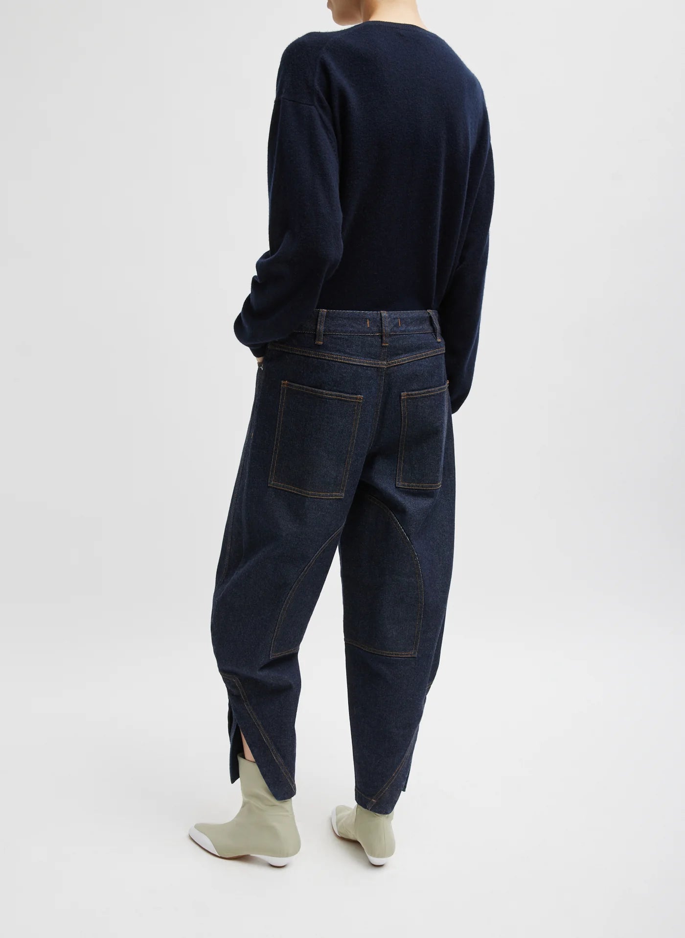 Tibi Indigo Denim Earl Jean