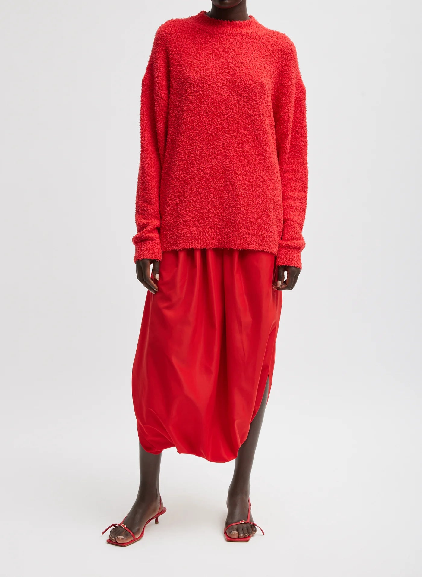 Tibi Serviette Crewneck Easy Pullover