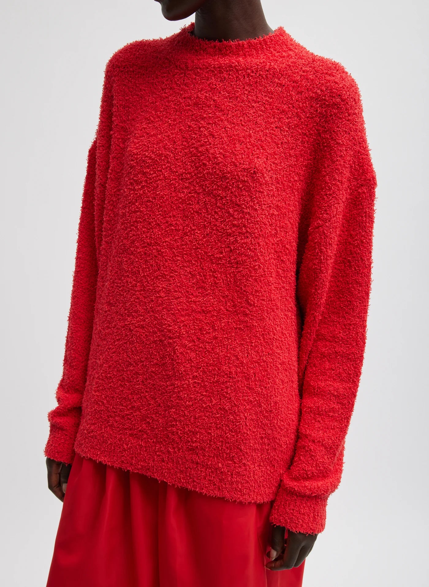 Tibi Serviette Crewneck Easy Pullover