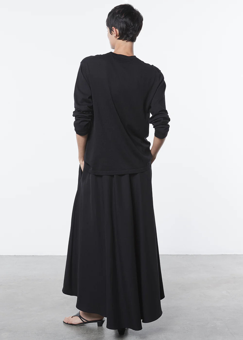 Enza Costa Twill Circle Skirt