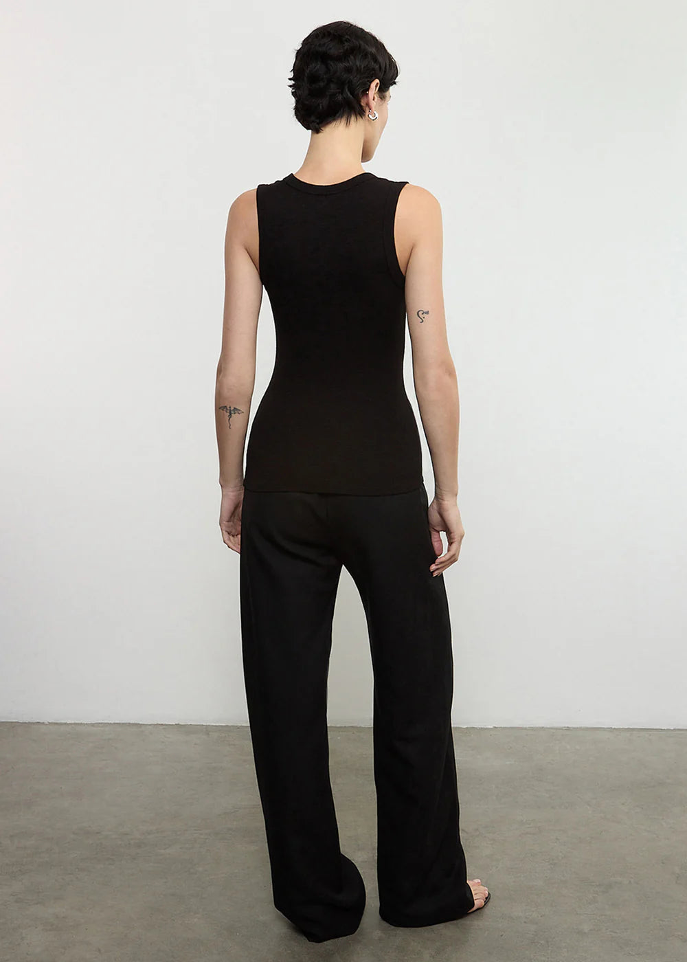 Enza Costa Textured Rib Sleeveless U