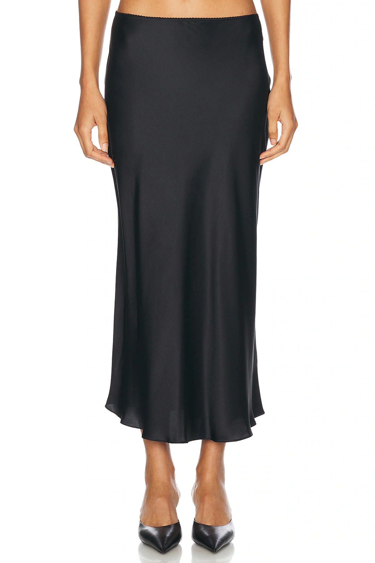 Falda midi de seda Sablyn Miranda