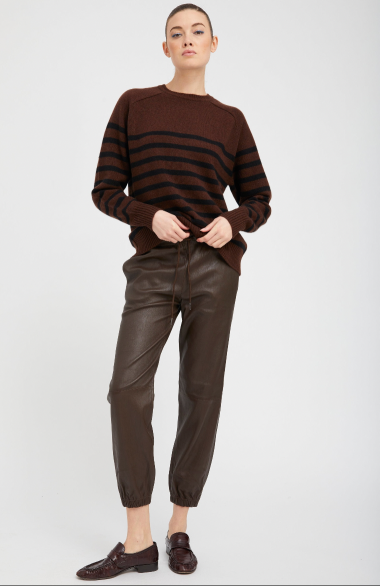 SPRWMN Leather Sweatpants