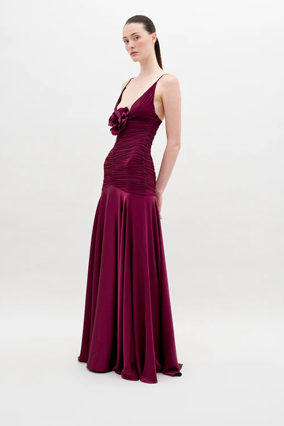 SILVIA TCHERASSI Sana Dress in Burgundy | Canada | USA Burgundy / XXS SILVIA TCHERASSI Sana Dress in Burgundy | Canada | USA Burgundy / XXS