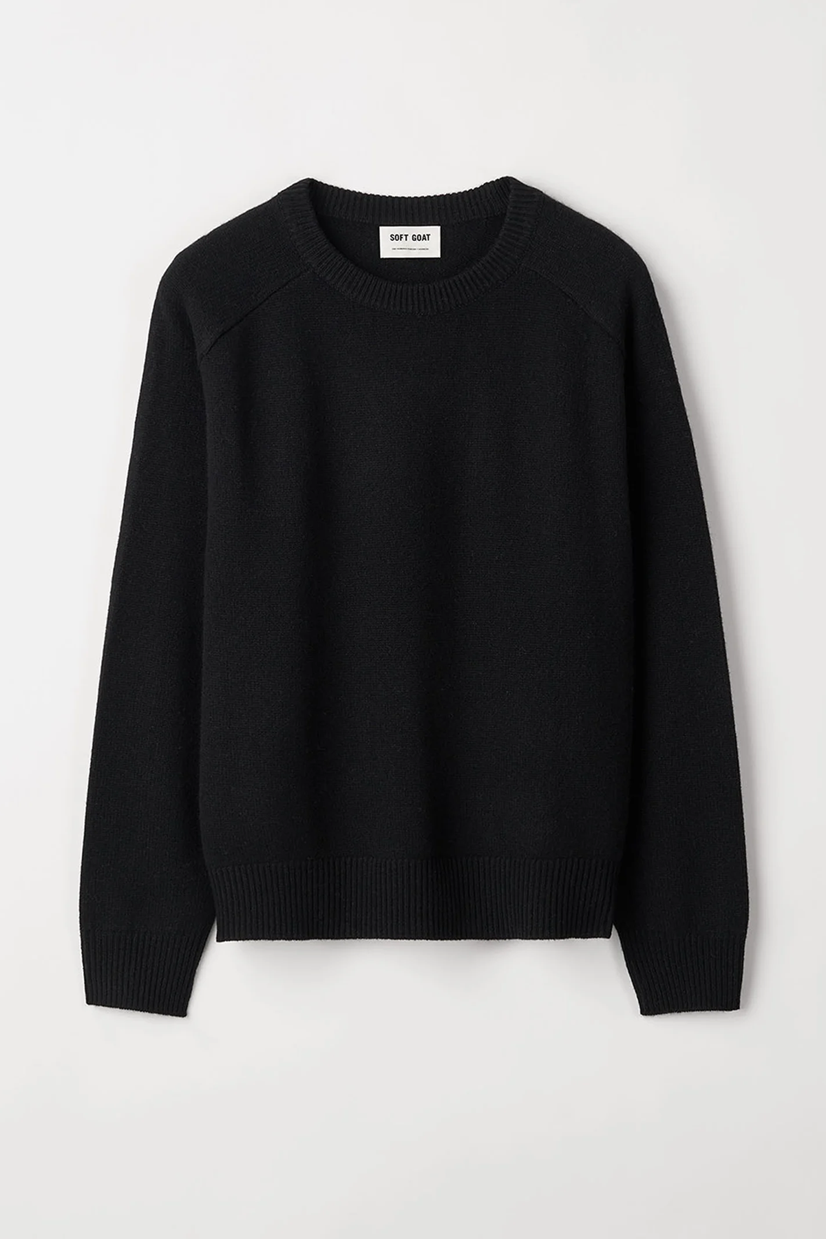 Cuello redondo Boyfriend de cabra suave