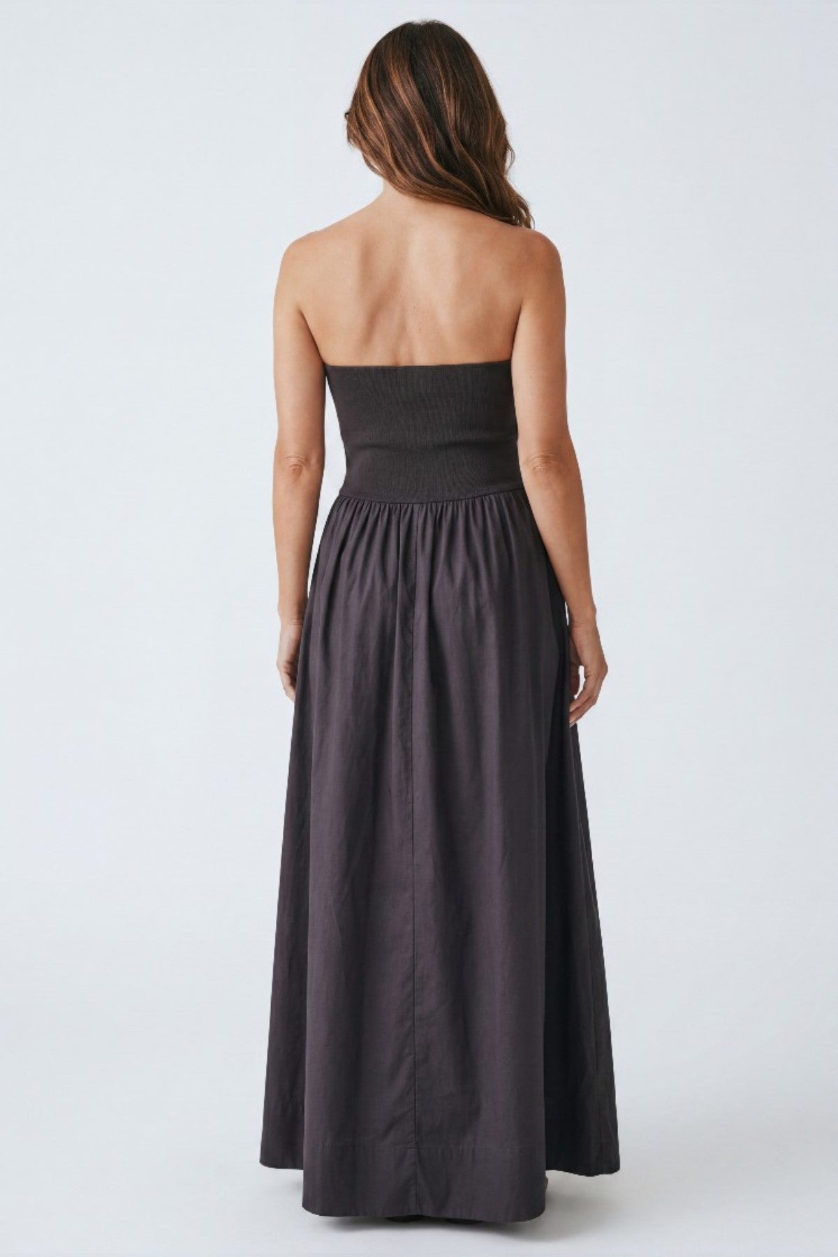 St. Agni Halter Gathered Dress