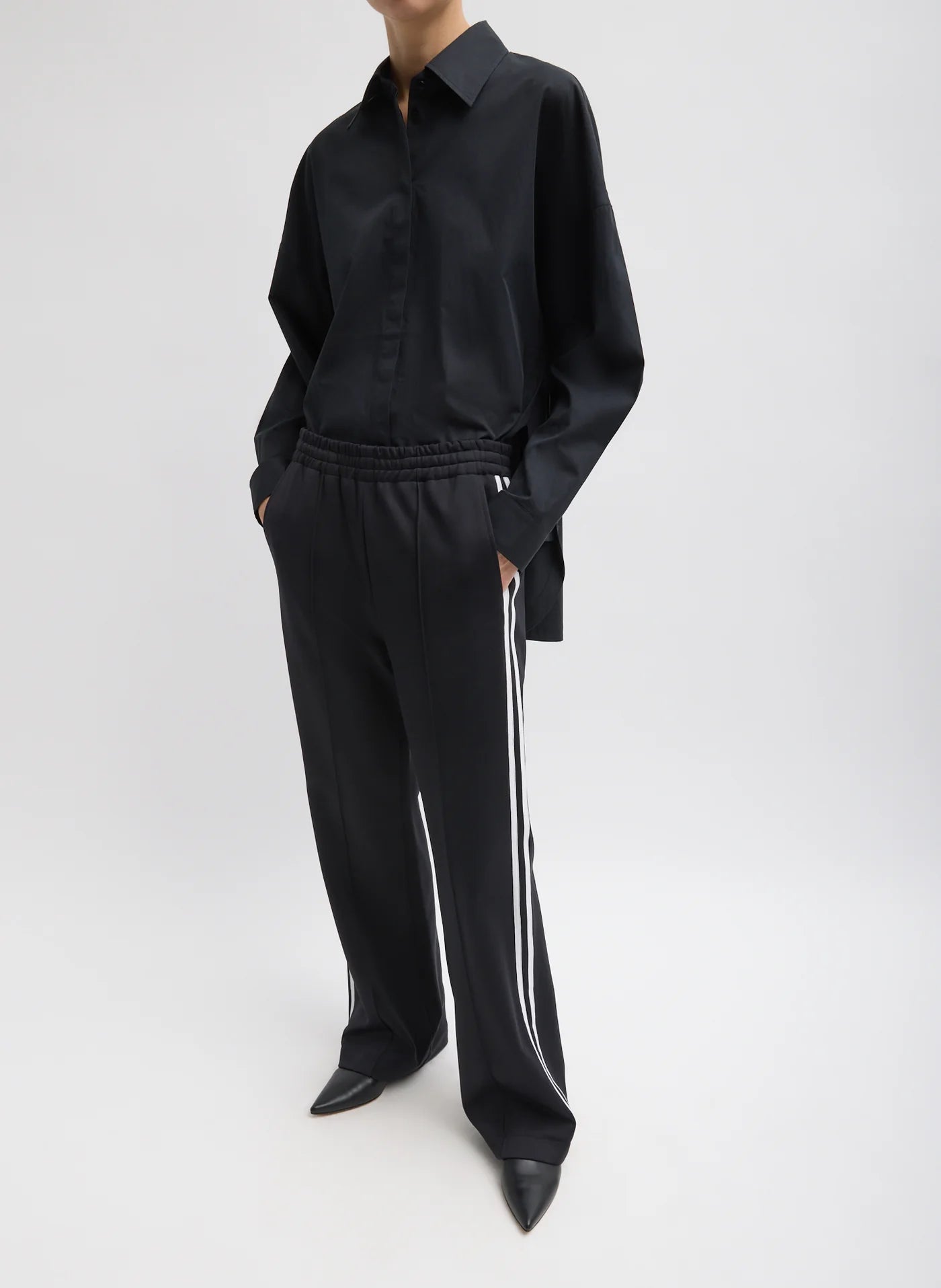Tibi Active Knit Scottie Striped Jogger