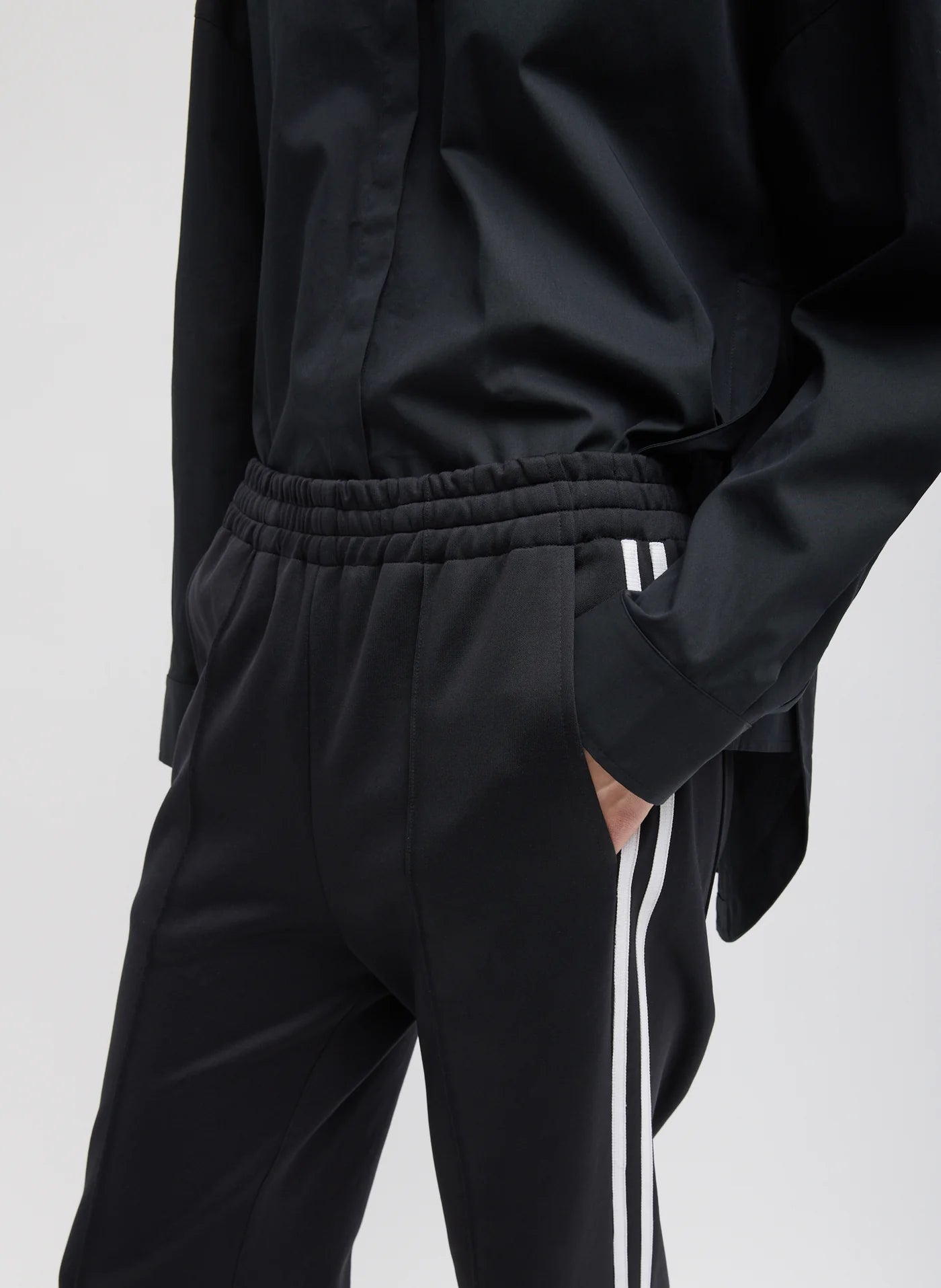 Tibi Active Knit Scottie Striped Jogger