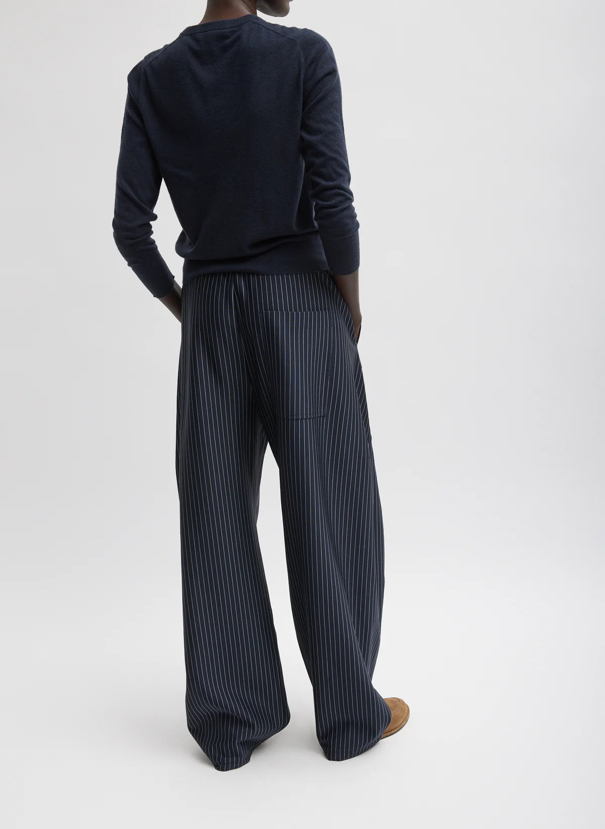 Tibi Pinstripe Active Knit Winslow Pant