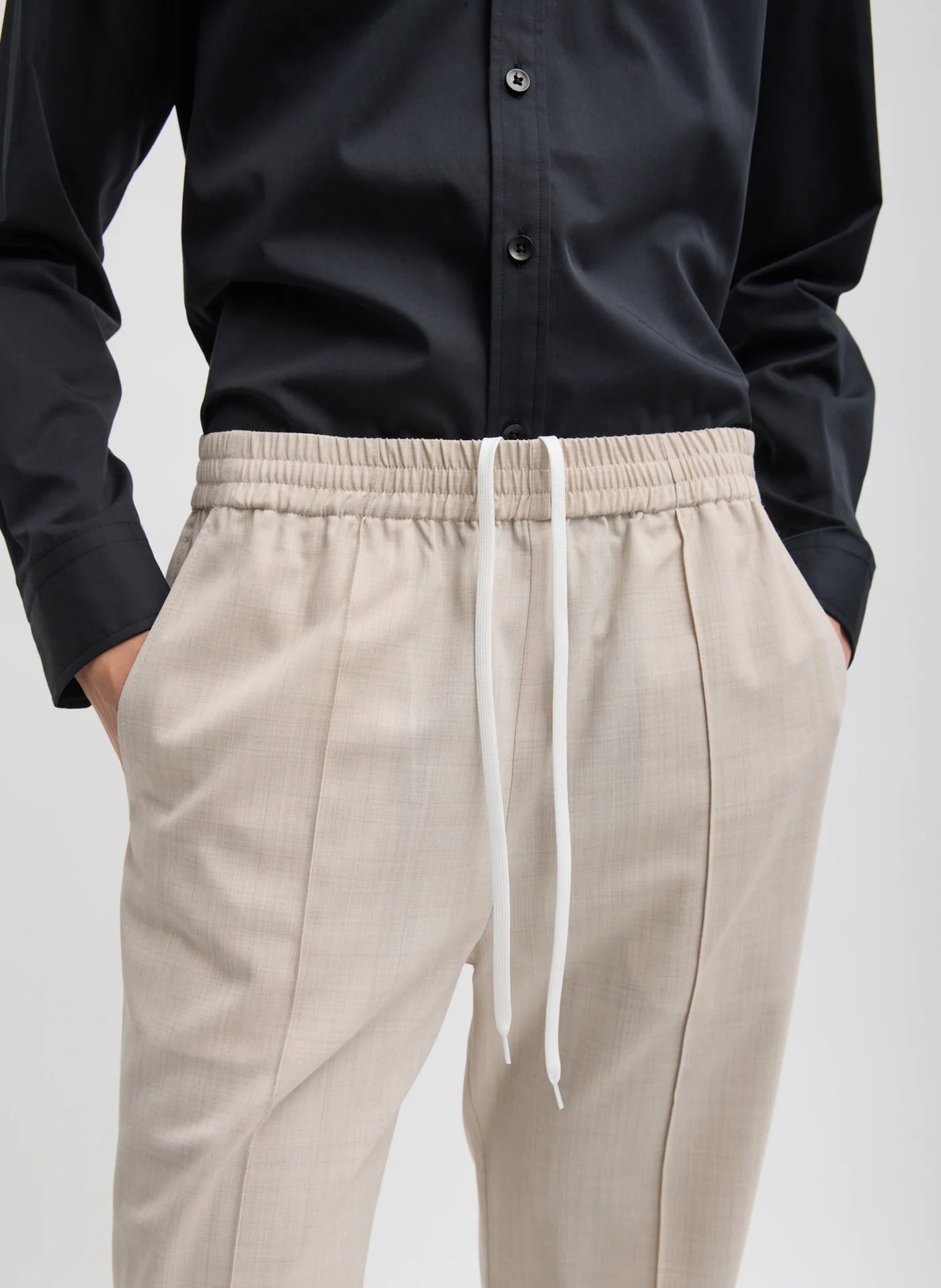 Pantalón deportivo Scottie de lana tropical Tibi