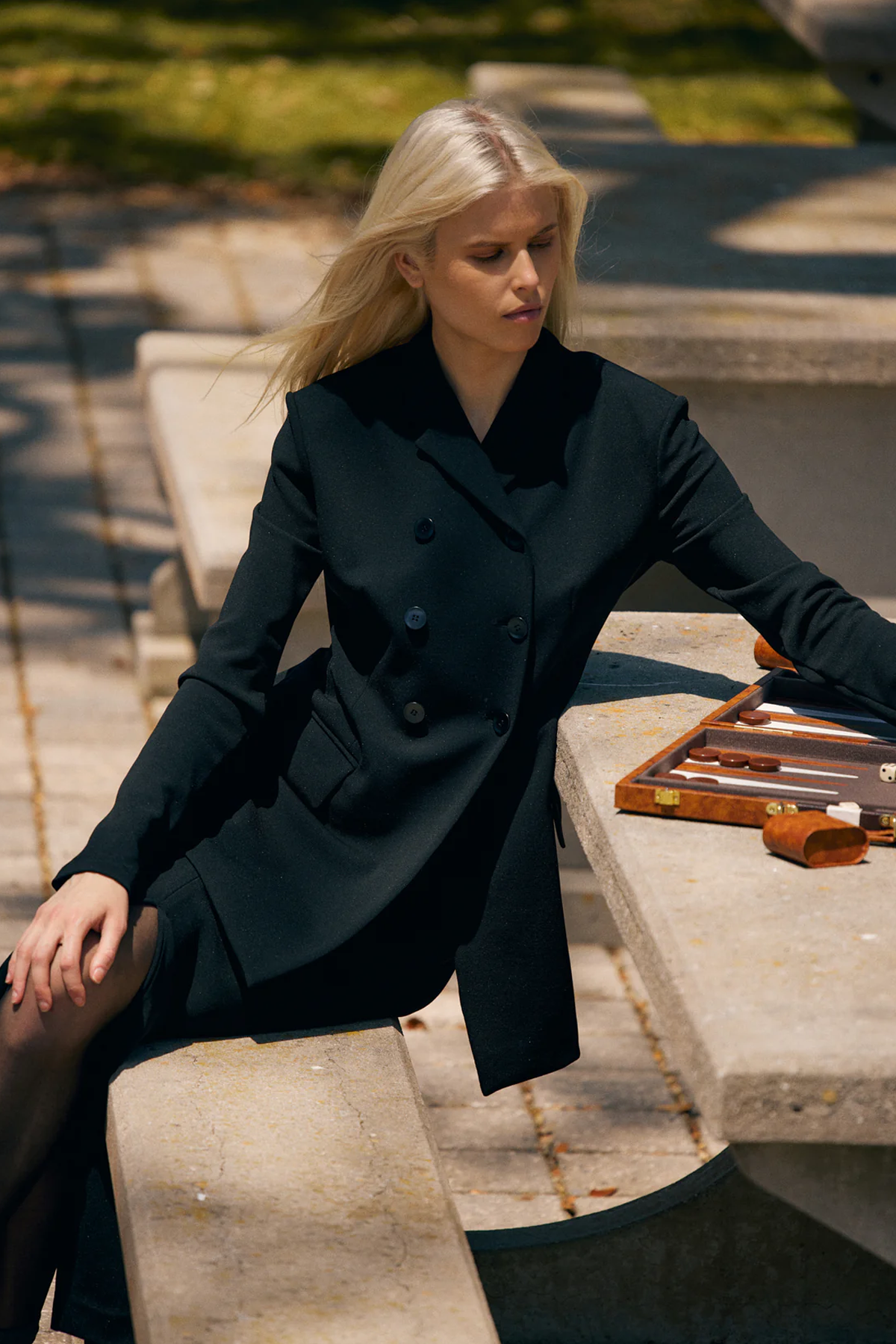 Blazer ajustado de punto crepé de Tibi Wren