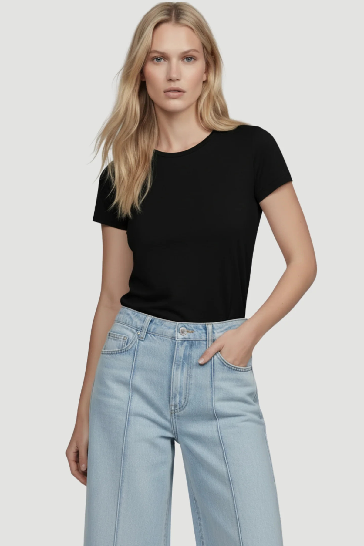 Majestic Filatures Stretch Linen S/S Crewneck