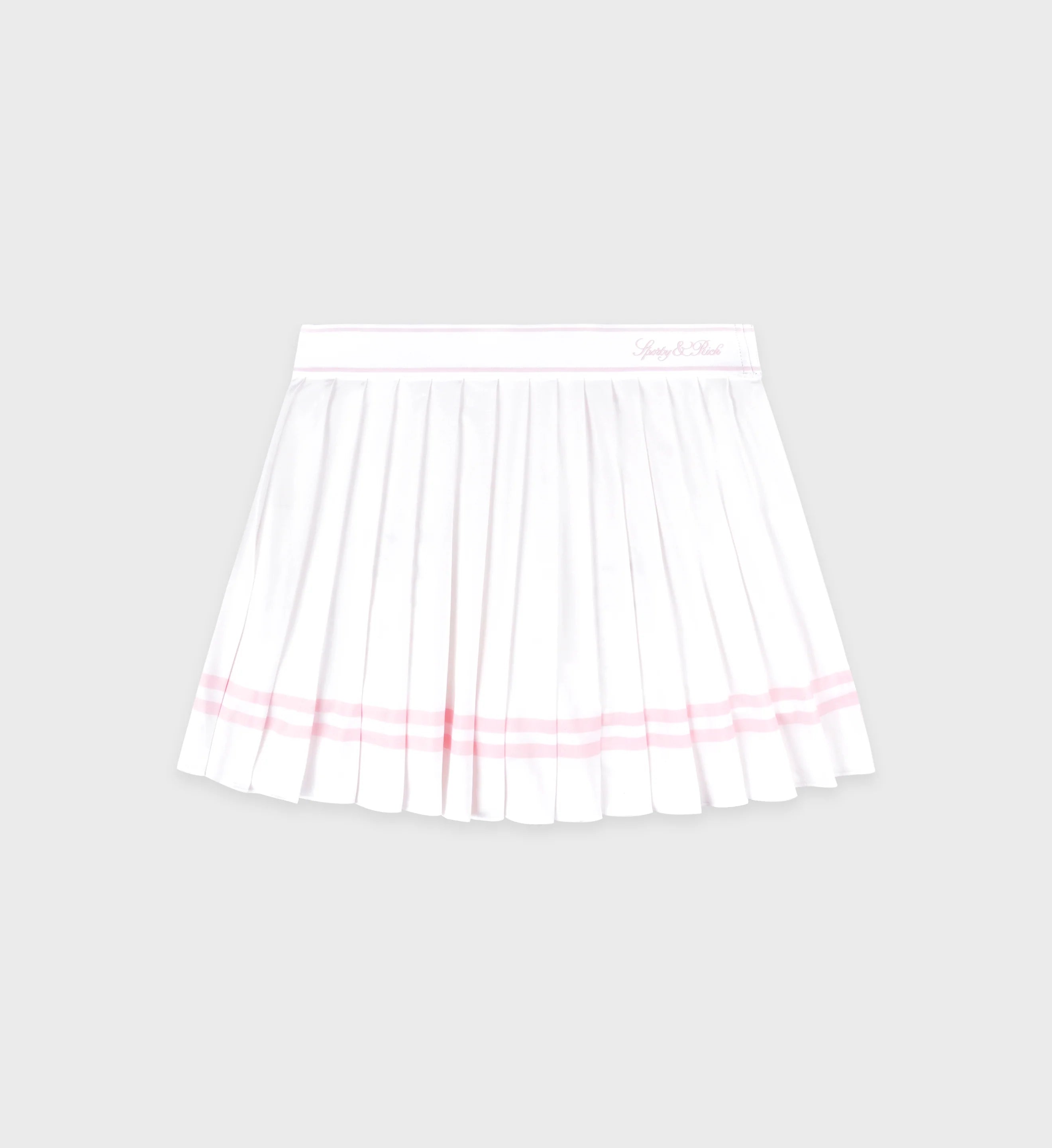 Sporty & Rich Vendome Script Pleated Skirt