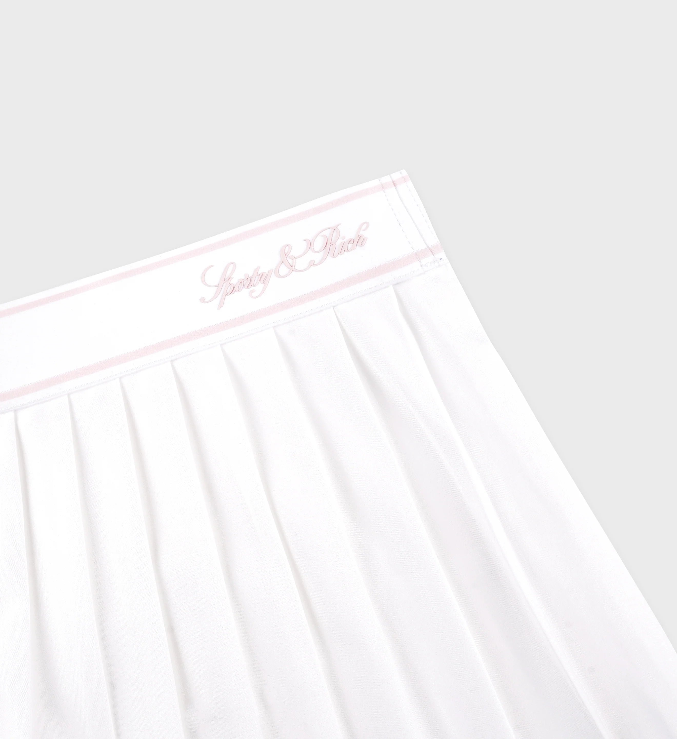 Sporty & Rich Vendome Script Pleated Skirt