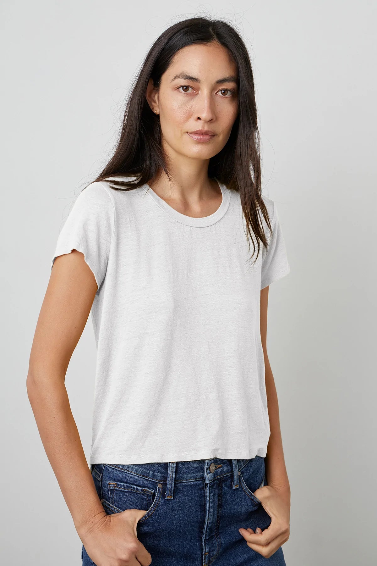 Haut en maille de lin Velvet Casey