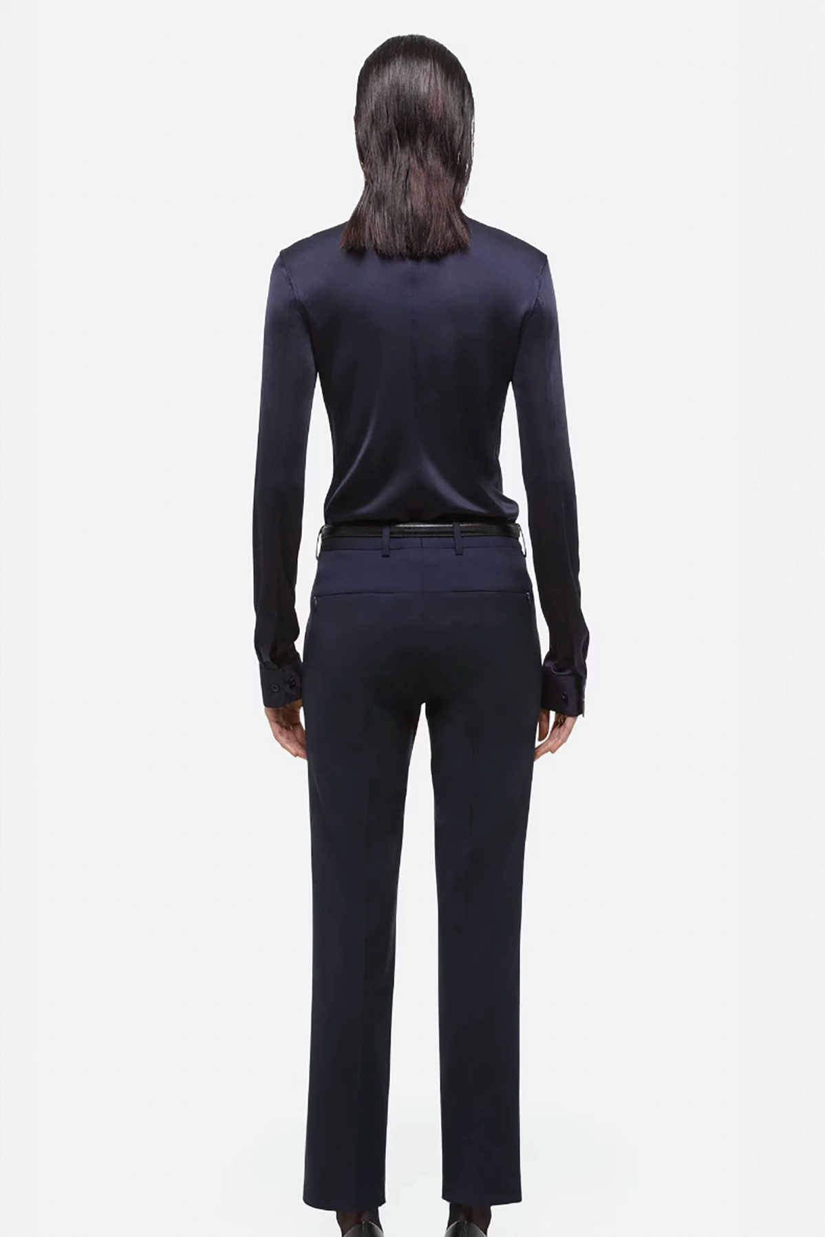 Helmut Lang Slim Virgin Wool Trouser