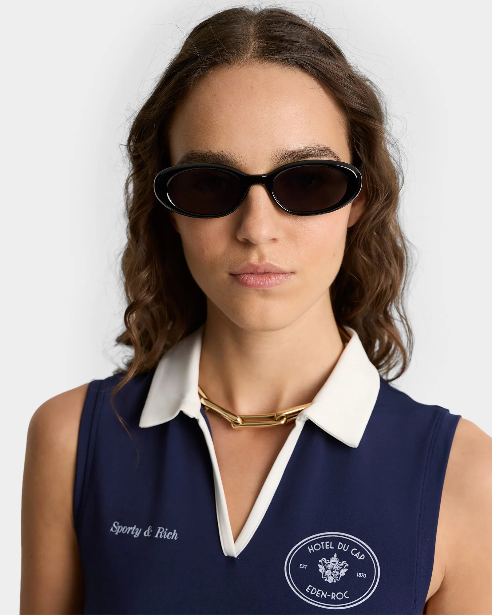 Sporty & Rich Eden Crest Sports Polo Vest