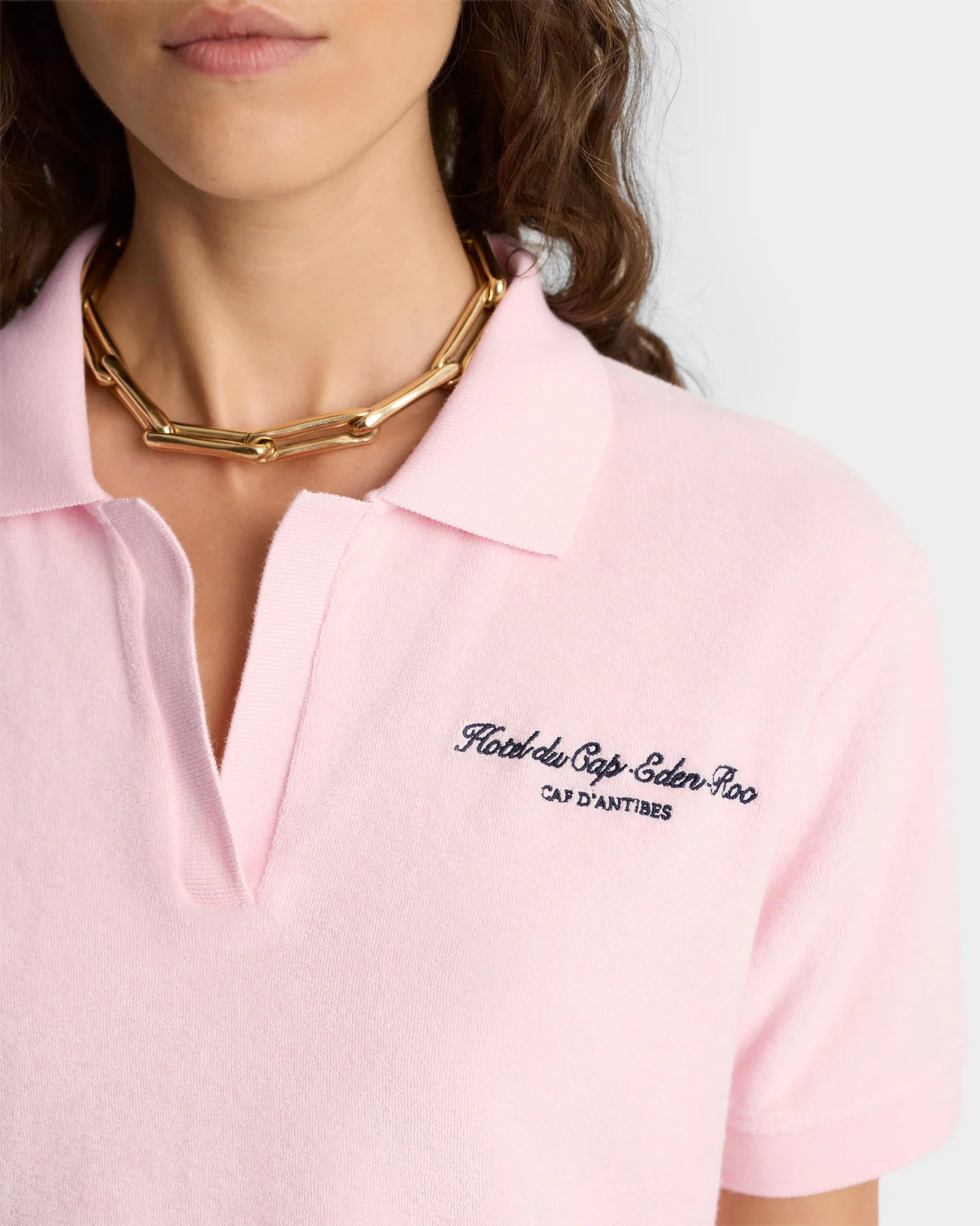 Sporty & Rich Eden Script Terry Polo