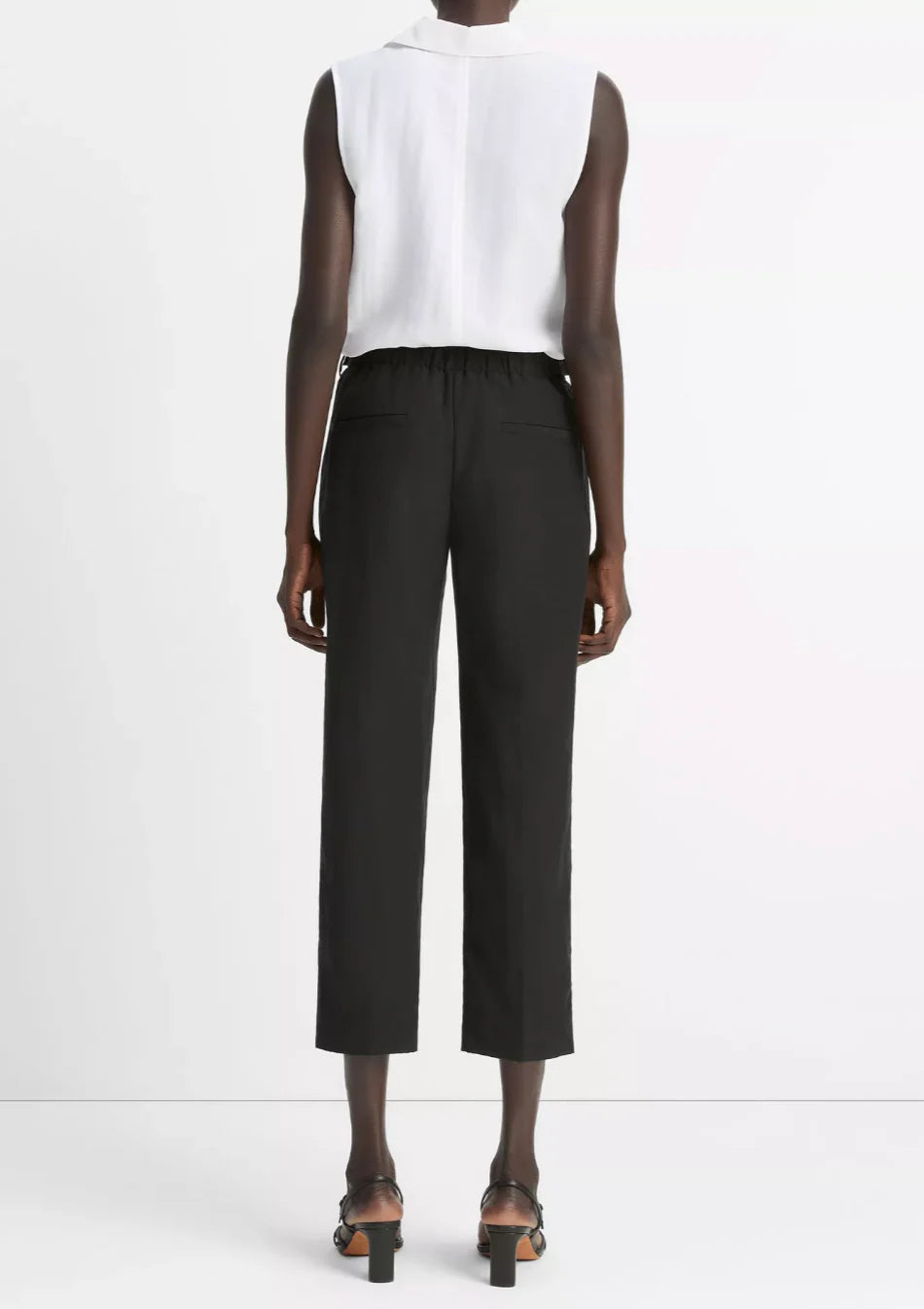 Vince Mid Rise Utility Tab Easy Pull On Pant