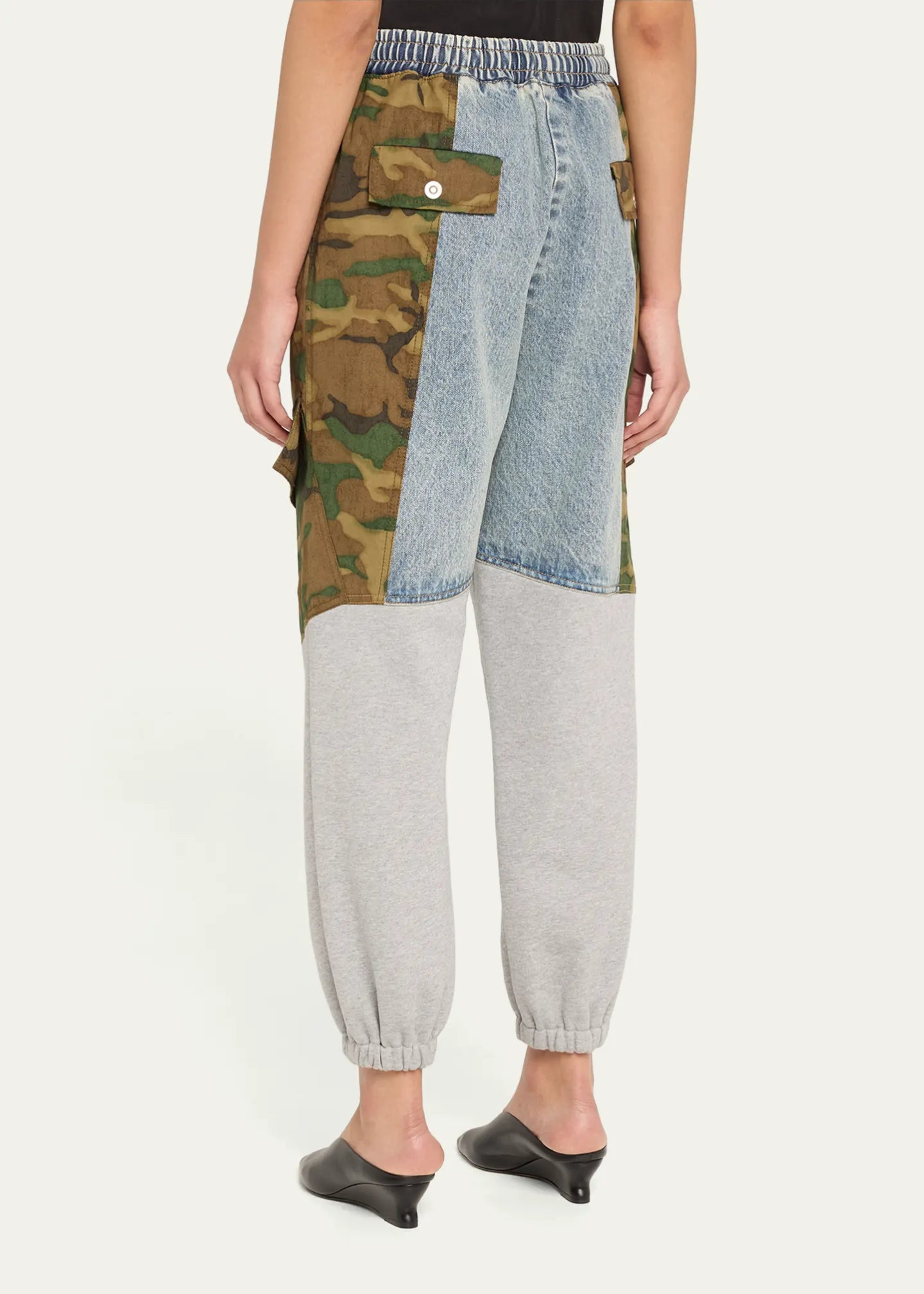 3.1 Phillip Lim Patchwork Camo Ripstop Jogger