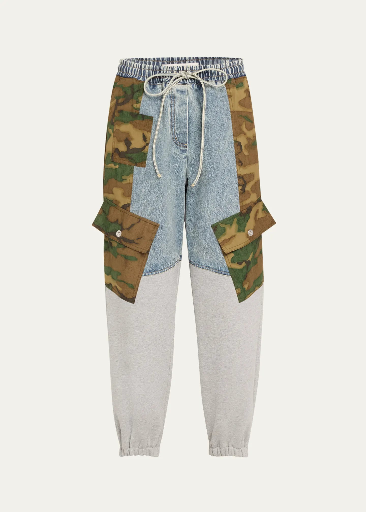 3.1 Phillip Lim Patchwork Camo Ripstop Jogger