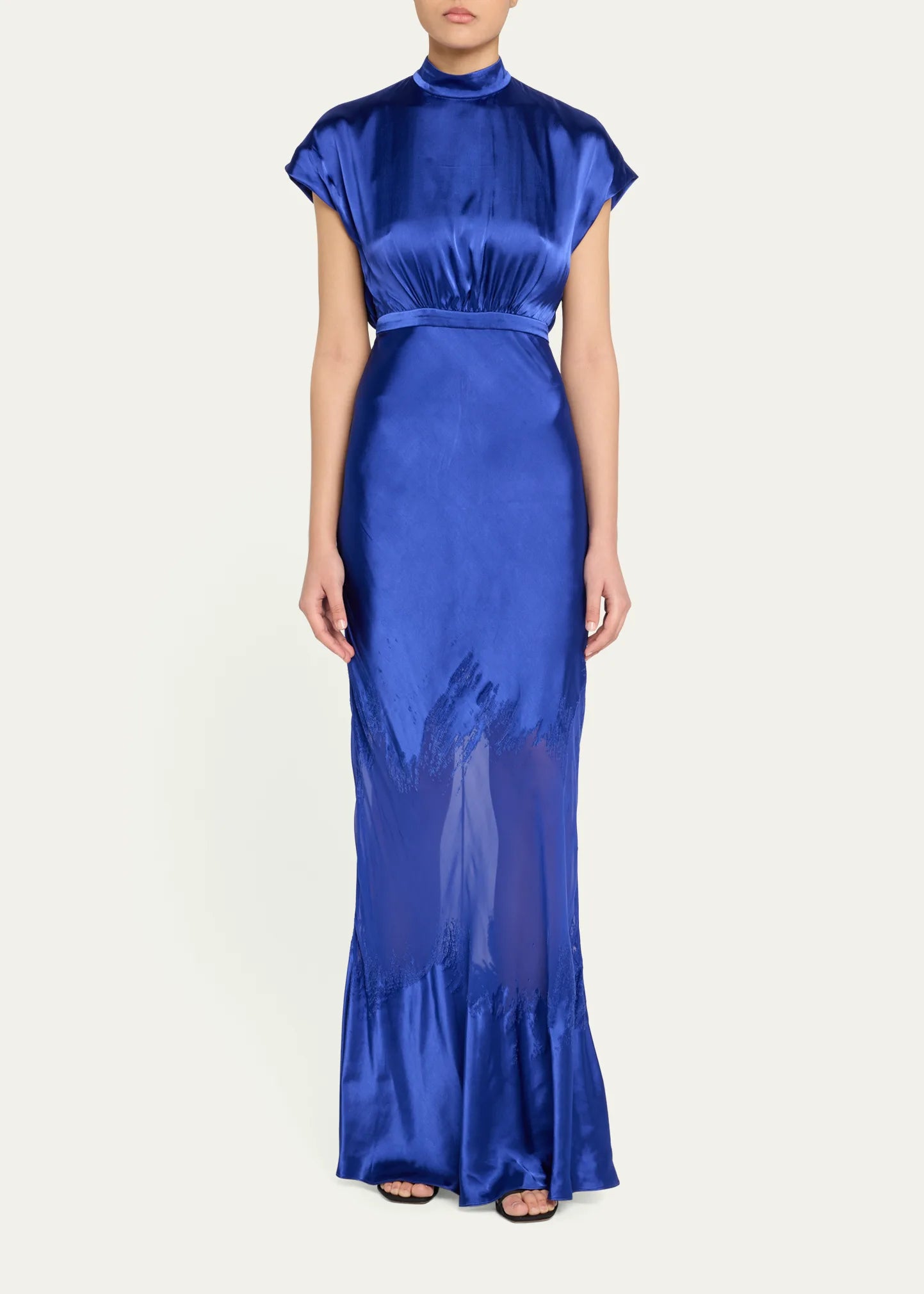 Silk Saloni Long Dress SALONI Fabienne Long Dress Canada USA