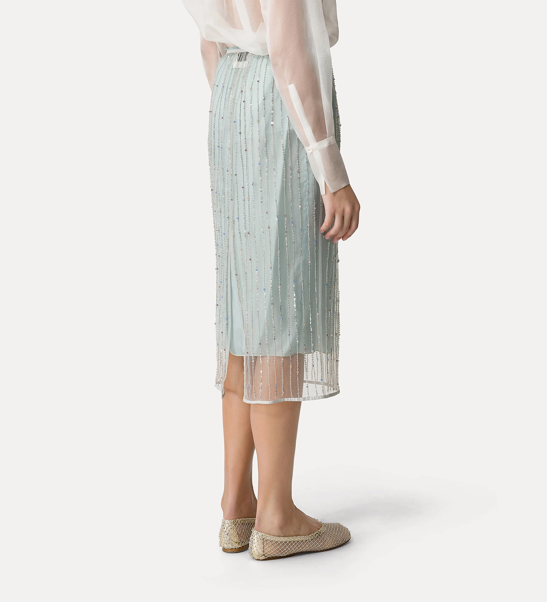 Forte Forte Firefly Embroidery Tulle Skirt With Slip