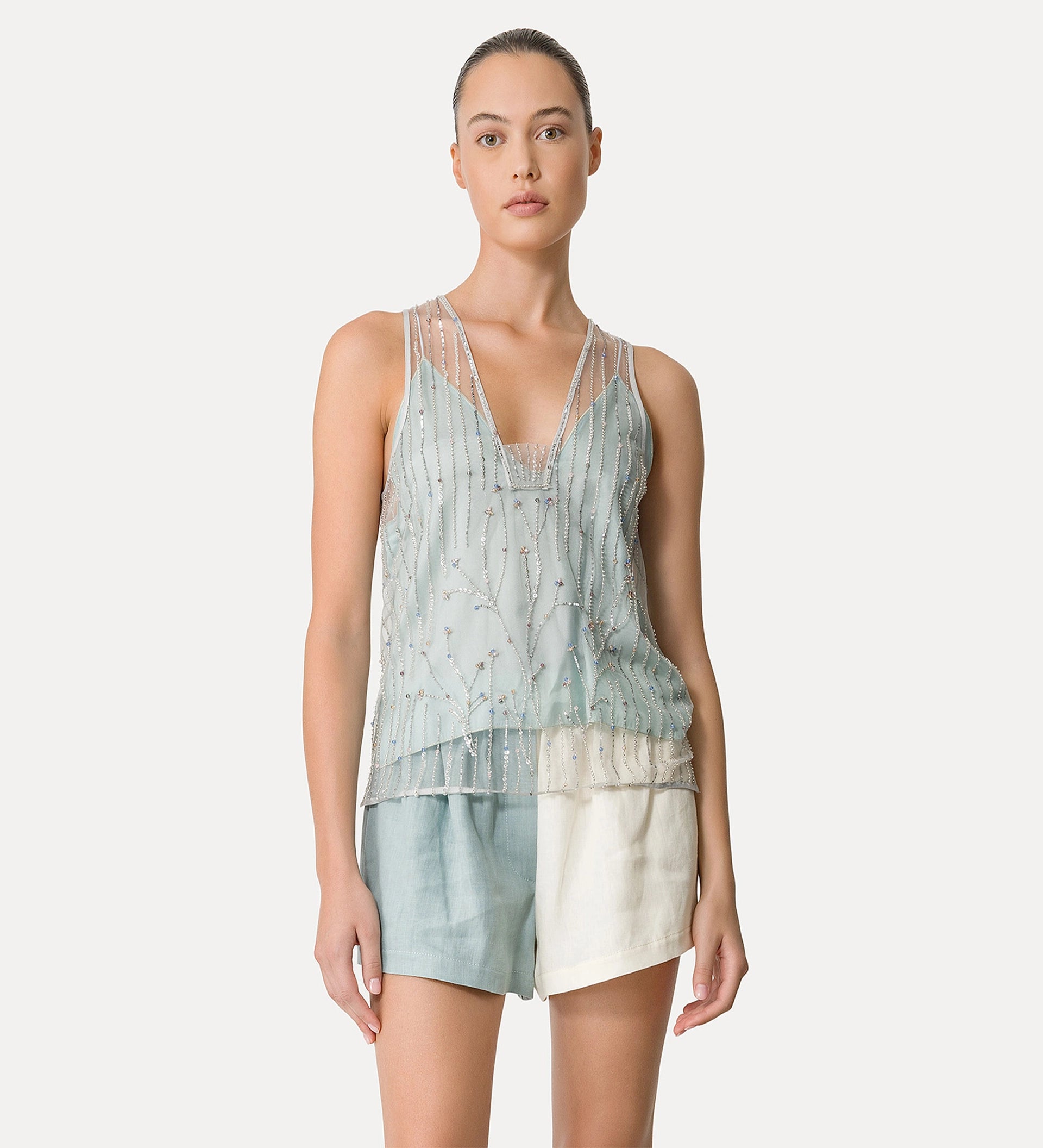 Forte Forte Firefly Embroidery Tulle Top