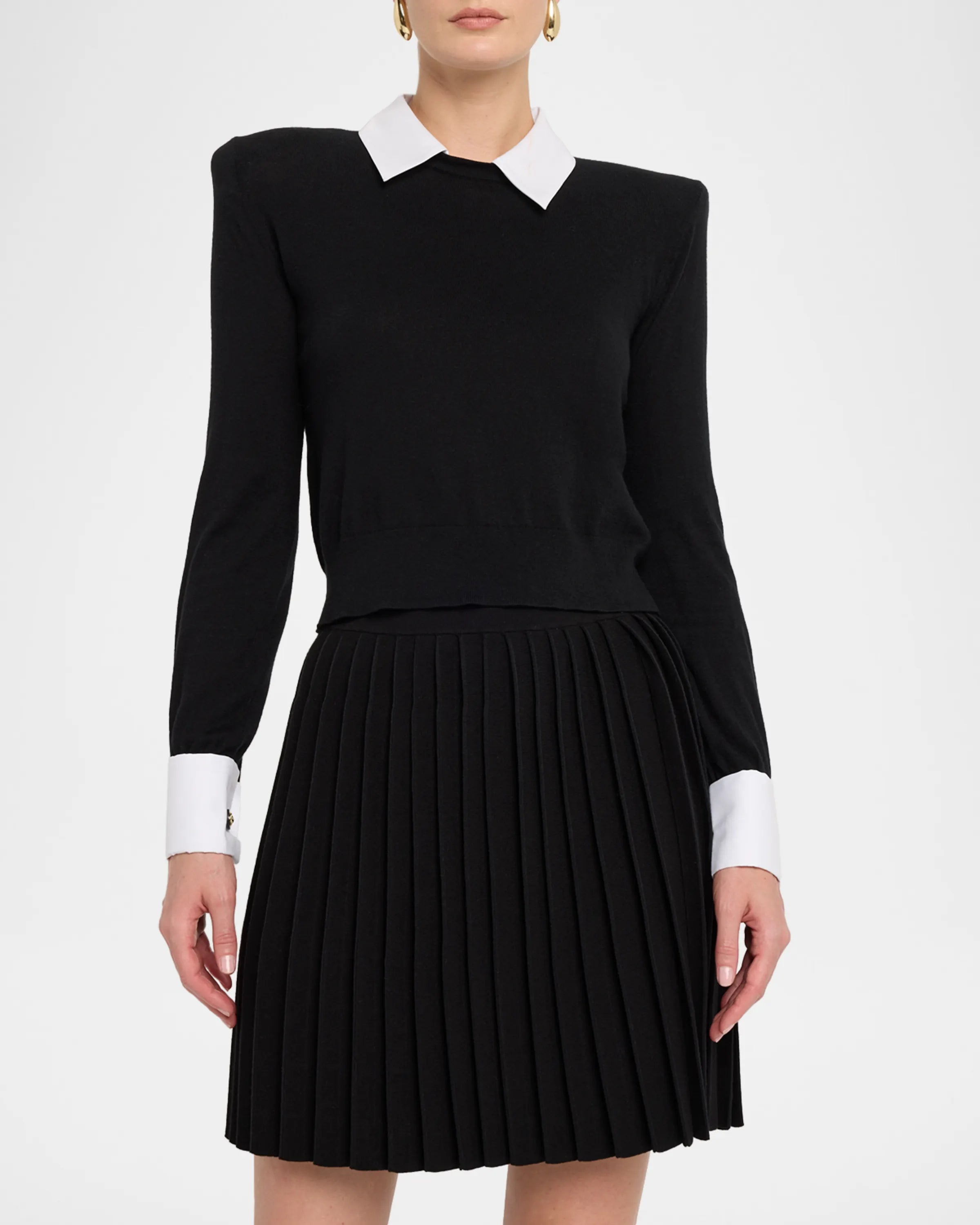 L’AGENCE April Poplin Collar Pullover