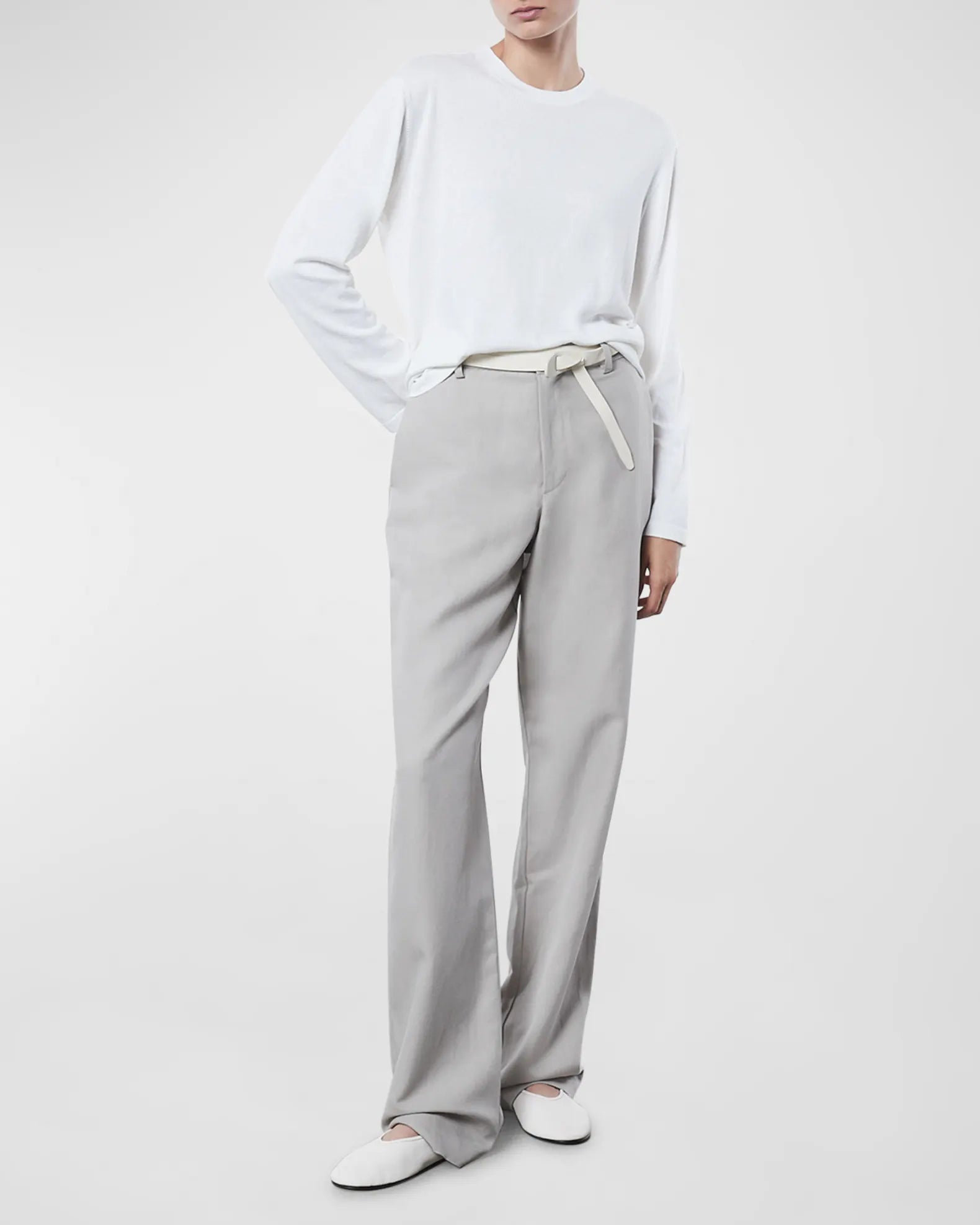 Enza Costa Silk Knit Easy Long Sleeve Tee